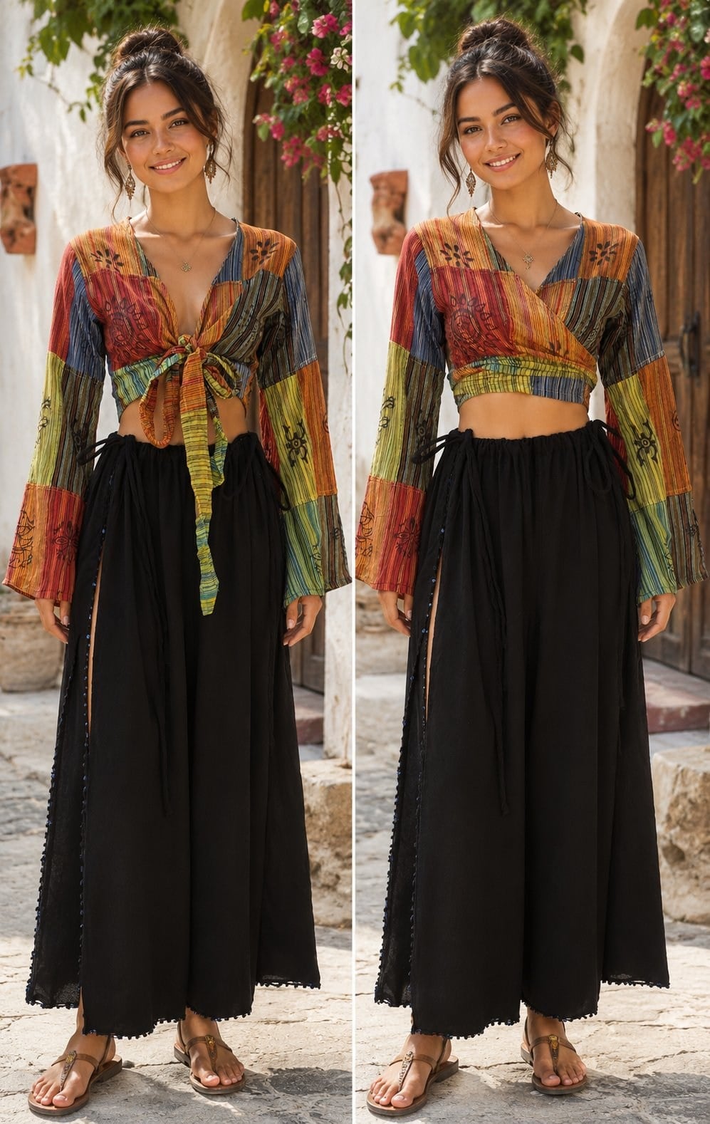Patchwork Bohem Tarz Crop