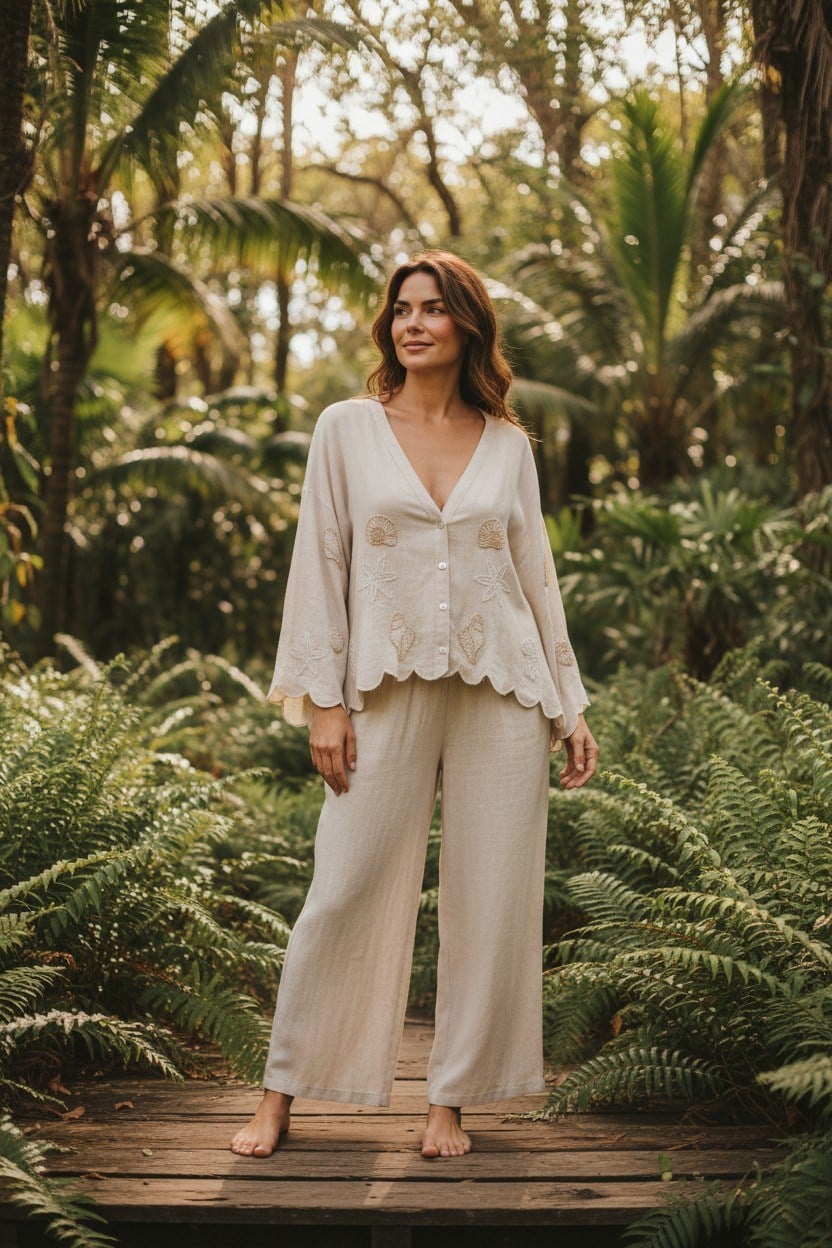 Kimono Pantolon Tunık Takım