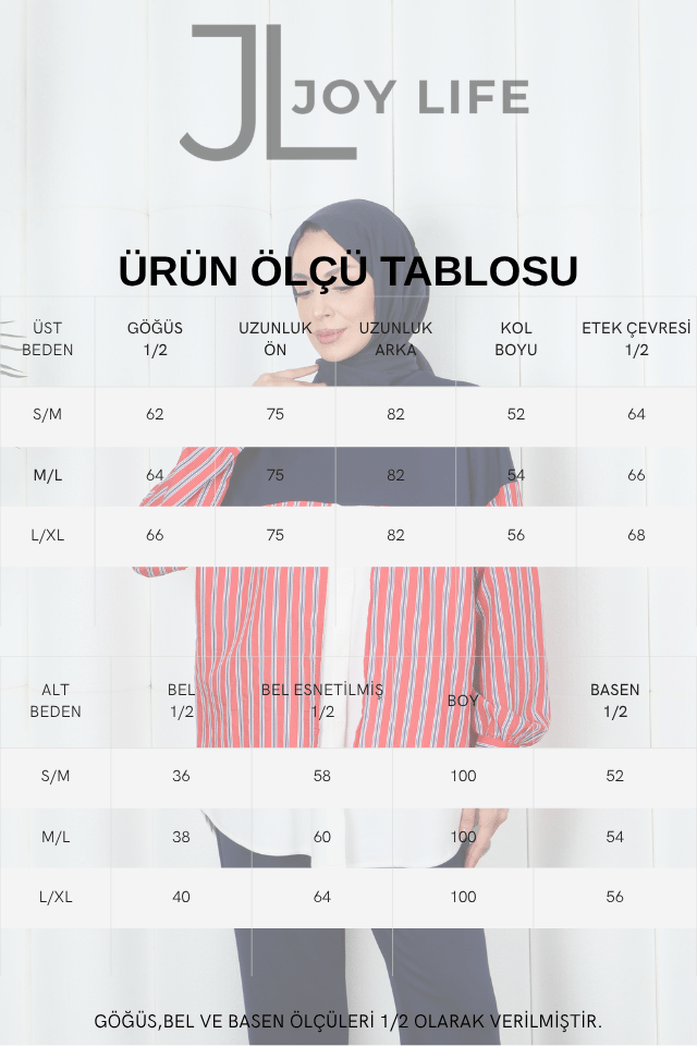 ekru 3079 çift garni detaylı takım