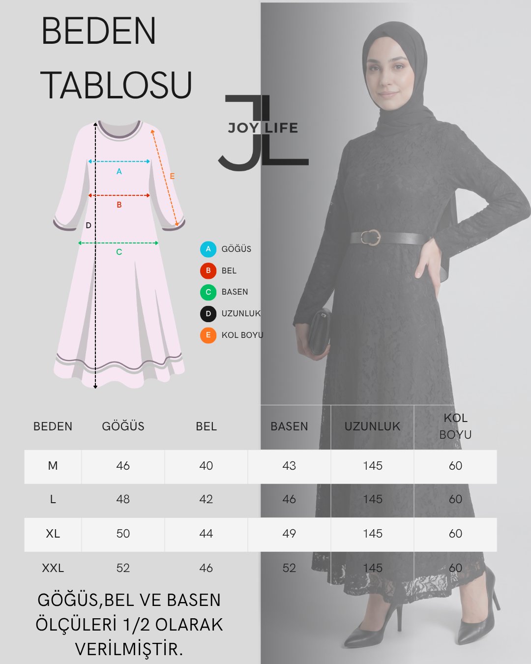 Eteği Parçalı, Kloş Kesim Astarlı Dantel Kumaştan Elbise - Siyah