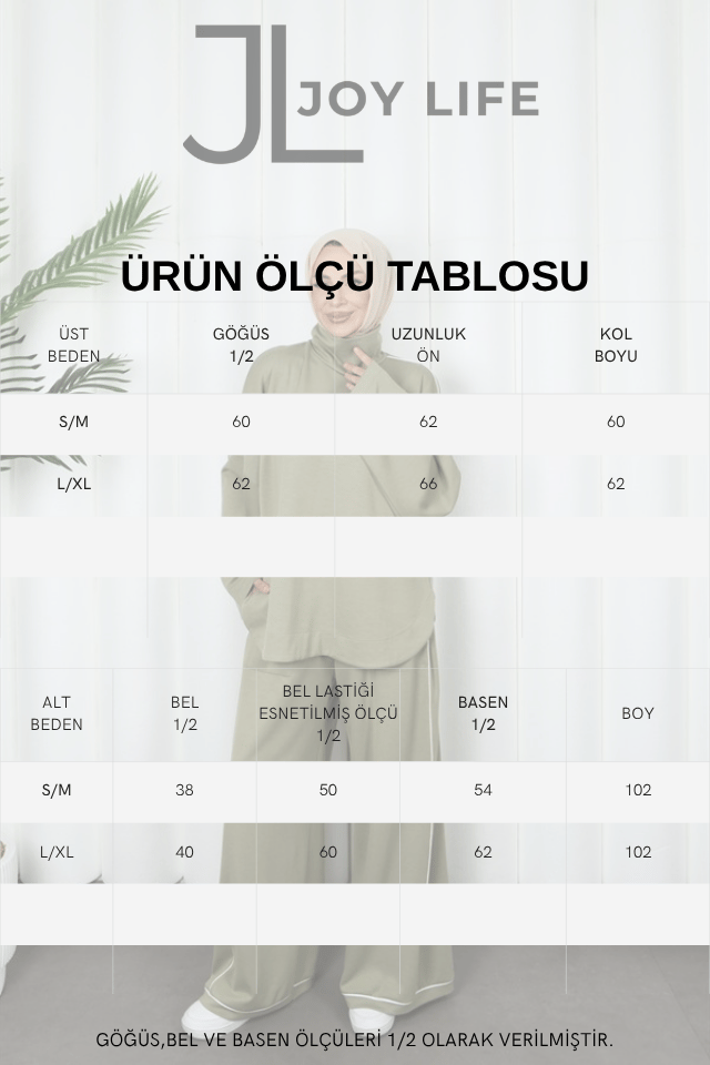moda evcen 1051 şerit detaylı oysho takım Yeşil