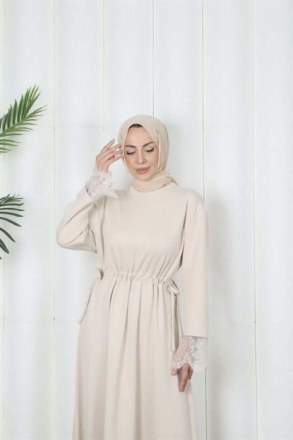moda evcen dantel elbise 5184 taş