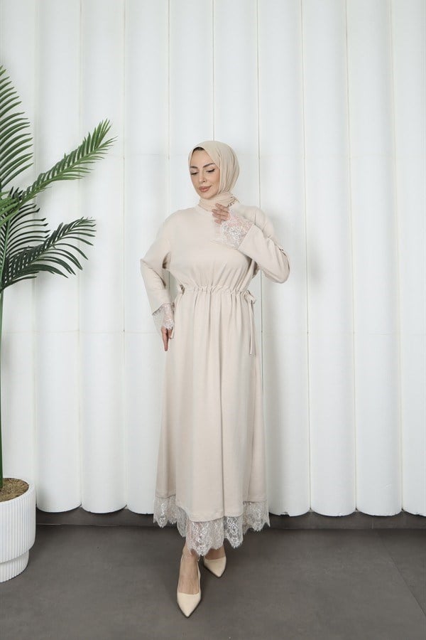moda evcen dantel elbise 5184 taş