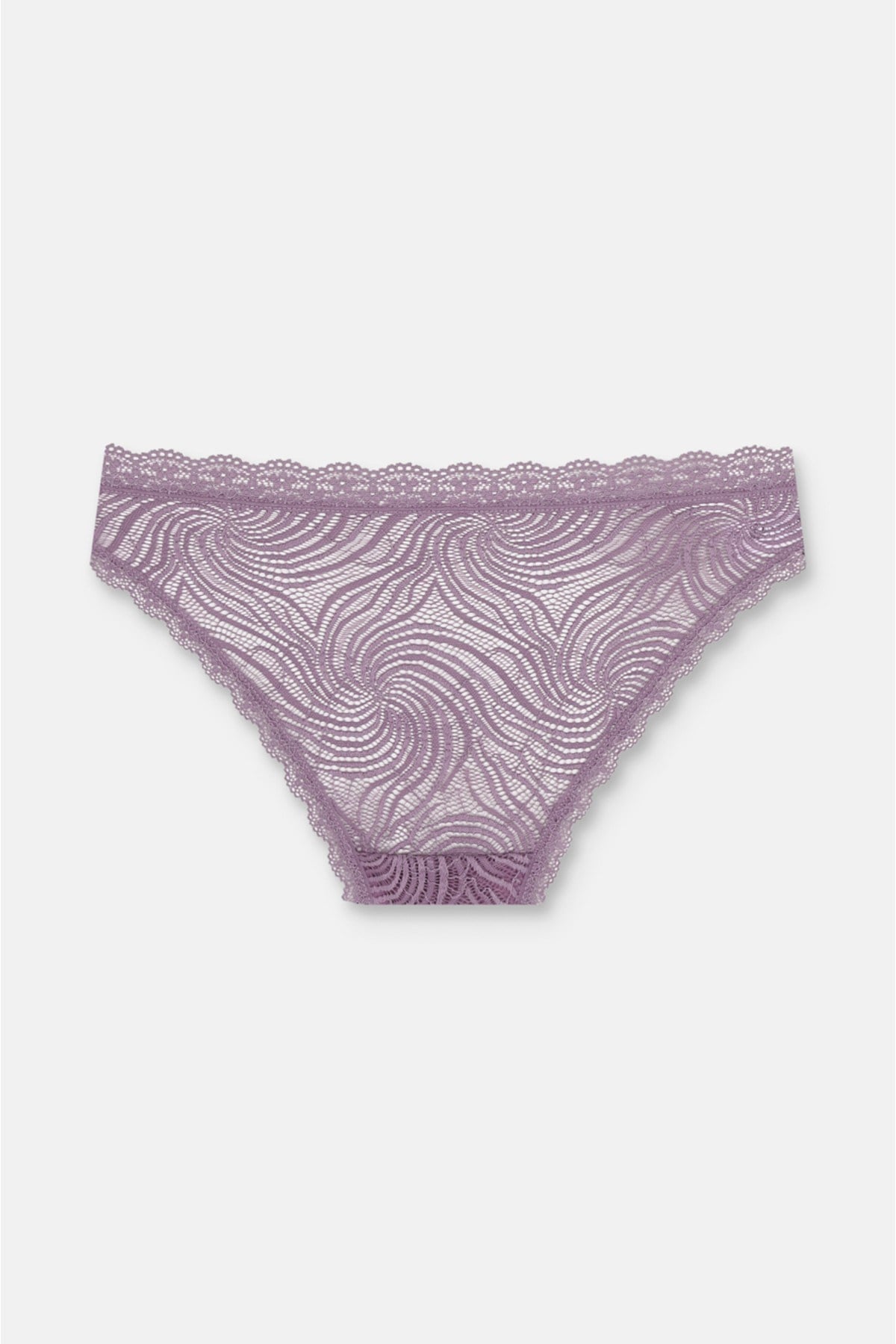 3'lü Dantelli Normal Bel Slip Külot