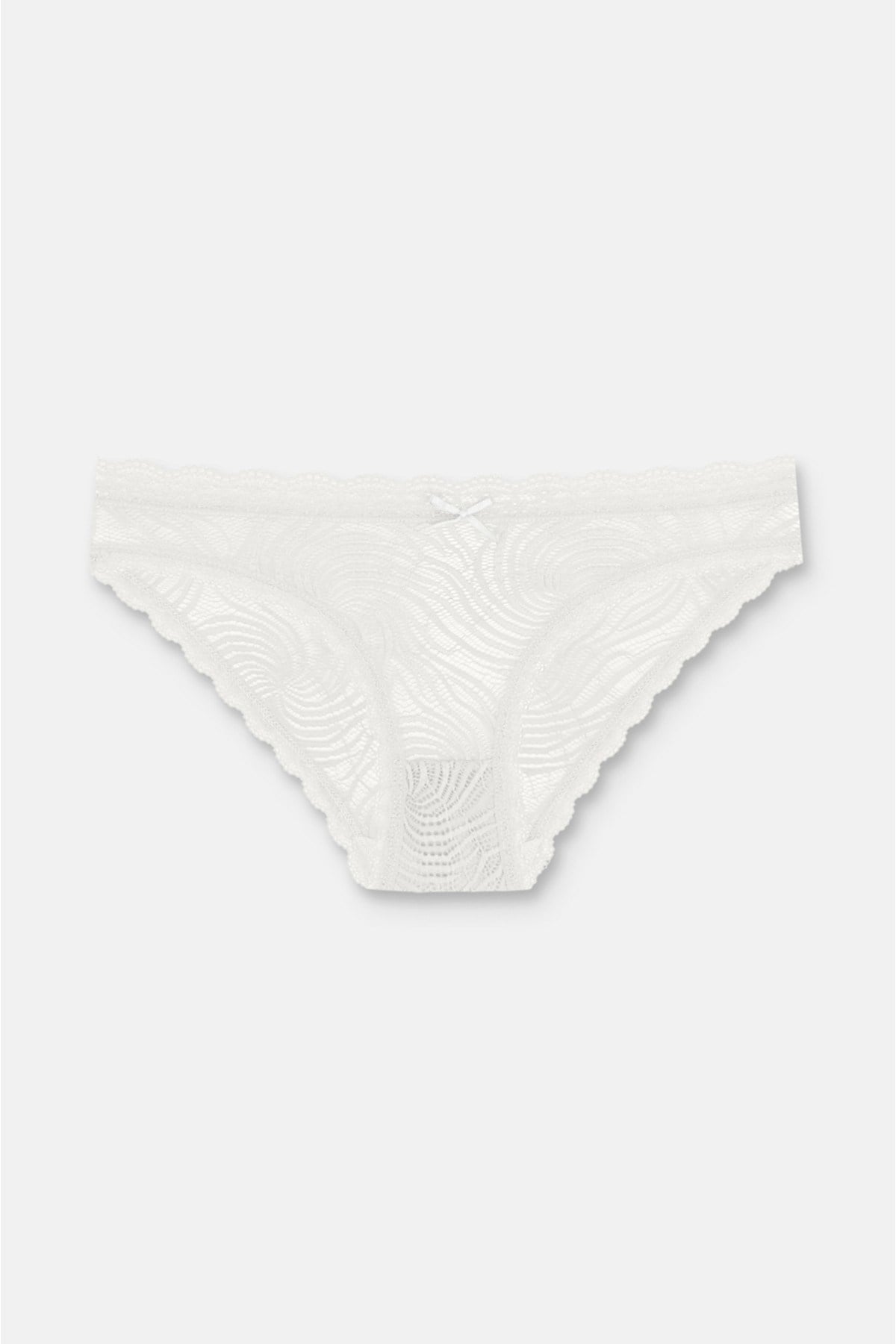 3'lü Dantelli Normal Bel Slip Külot