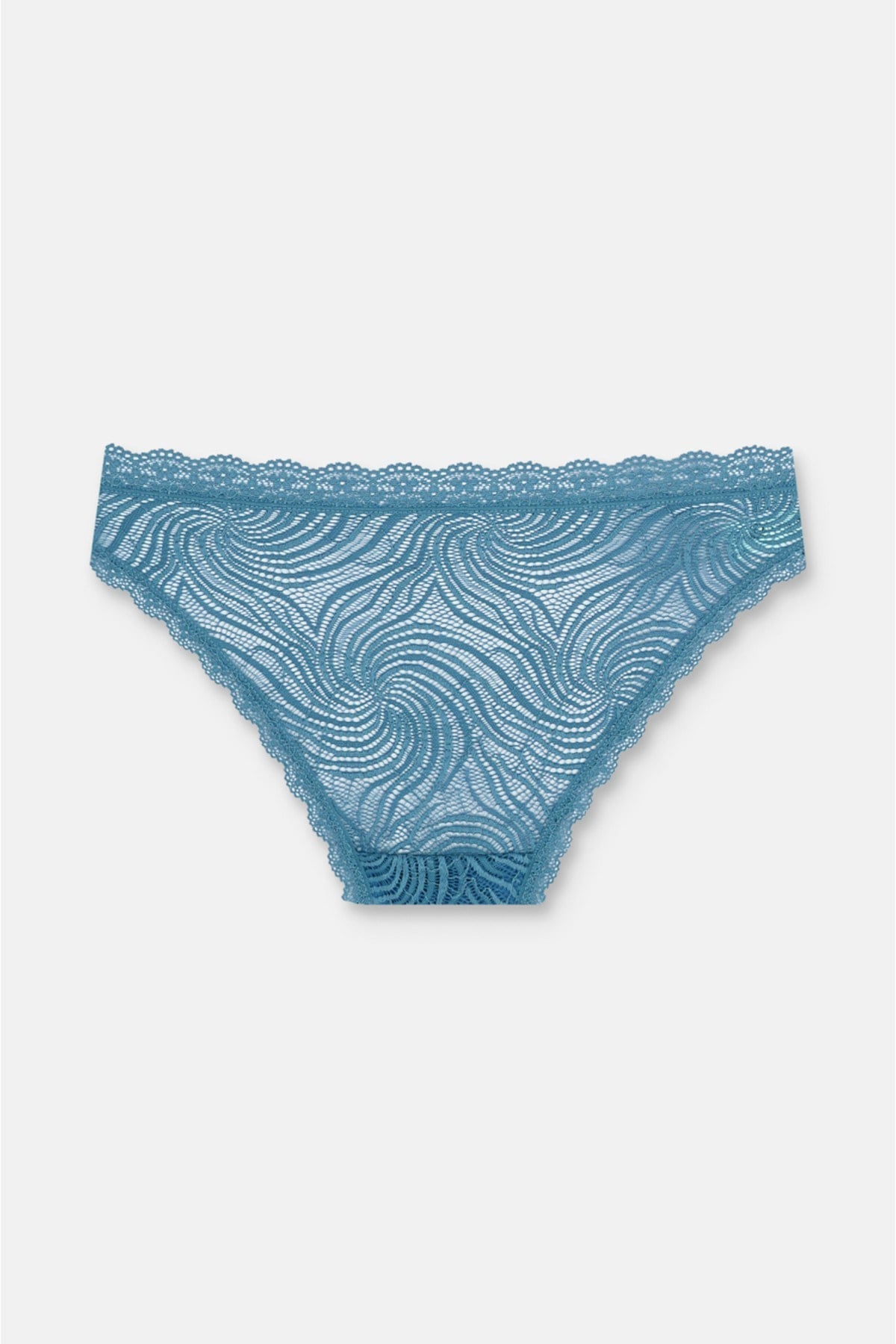 3'lü Dantelli Normal Bel Slip Külot
