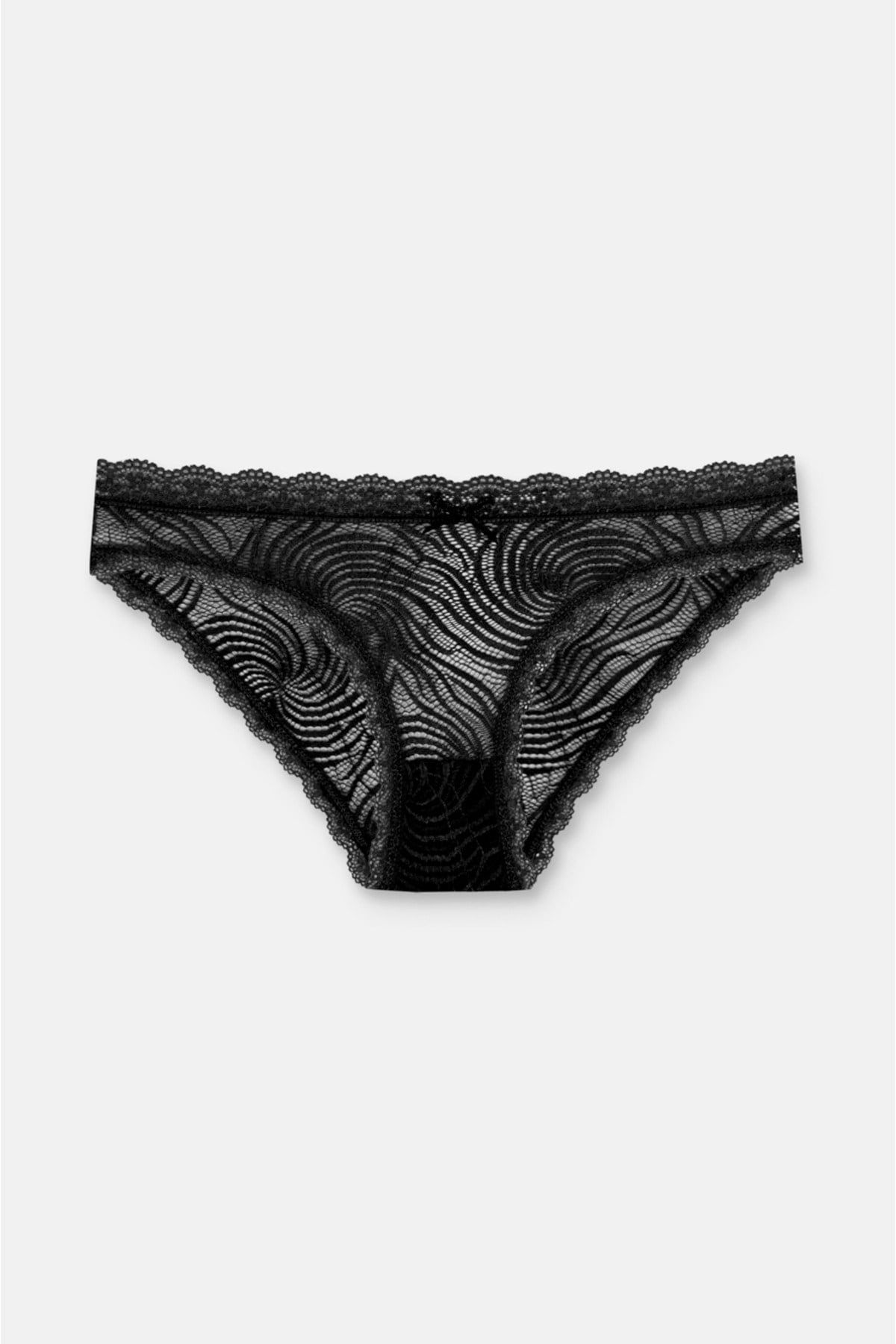3'lü Dantelli Normal Bel Slip Külot