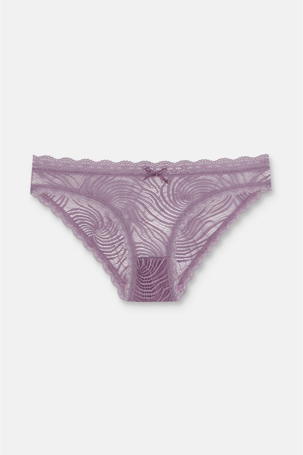 3'lü Dantelli Normal Bel Slip Külot