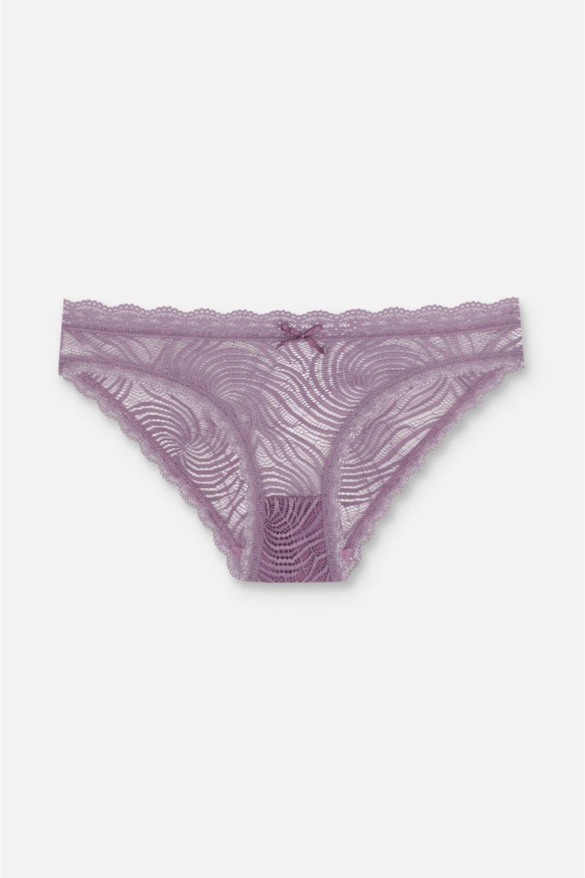 3'lü Dantelli Normal Bel Slip Külot