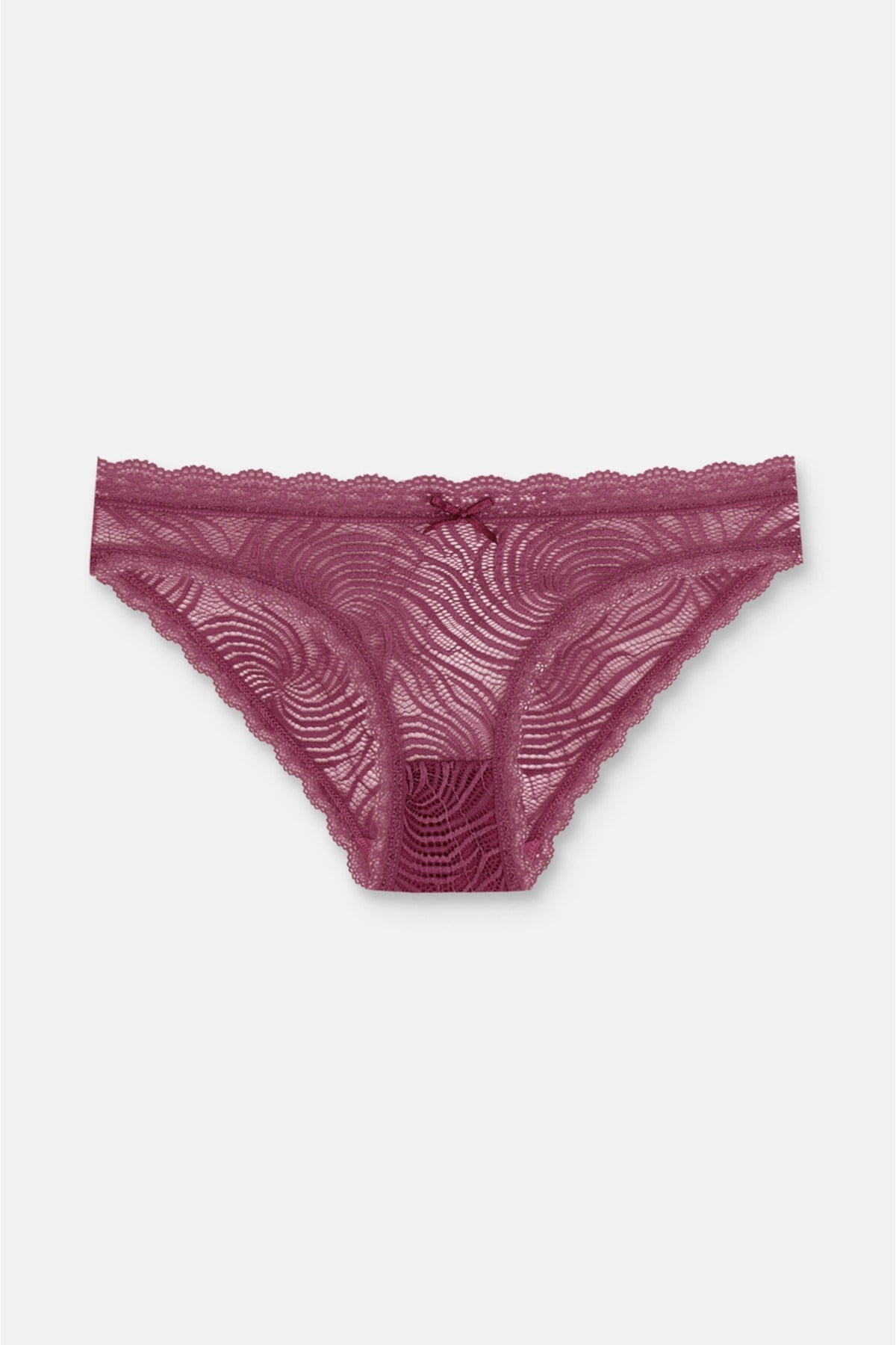 3'lü Dantelli Normal Bel Slip Külot