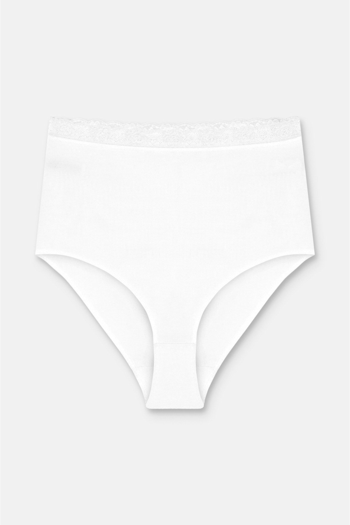 3'lü Pamuklu Dantelli Maxi Yüksek Bel Slip Külot