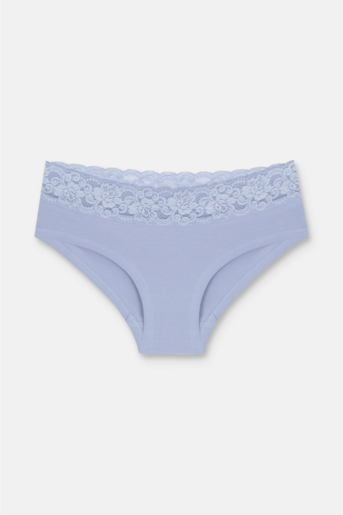 3'lü Pamuklu Dantelli Normal Bel Hipster Brazilian Külot
