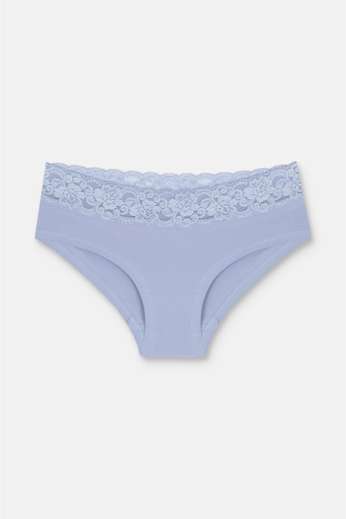 3'lü Pamuklu Dantelli Normal Bel Hipster Brazilian Külot