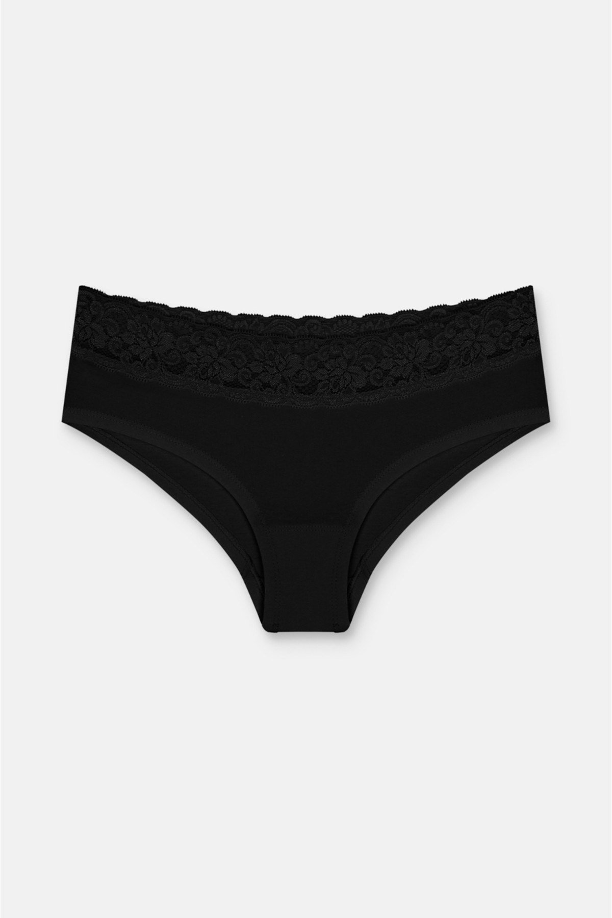 3'lü Pamuklu Dantelli Normal Bel Hipster Brazilian Külot