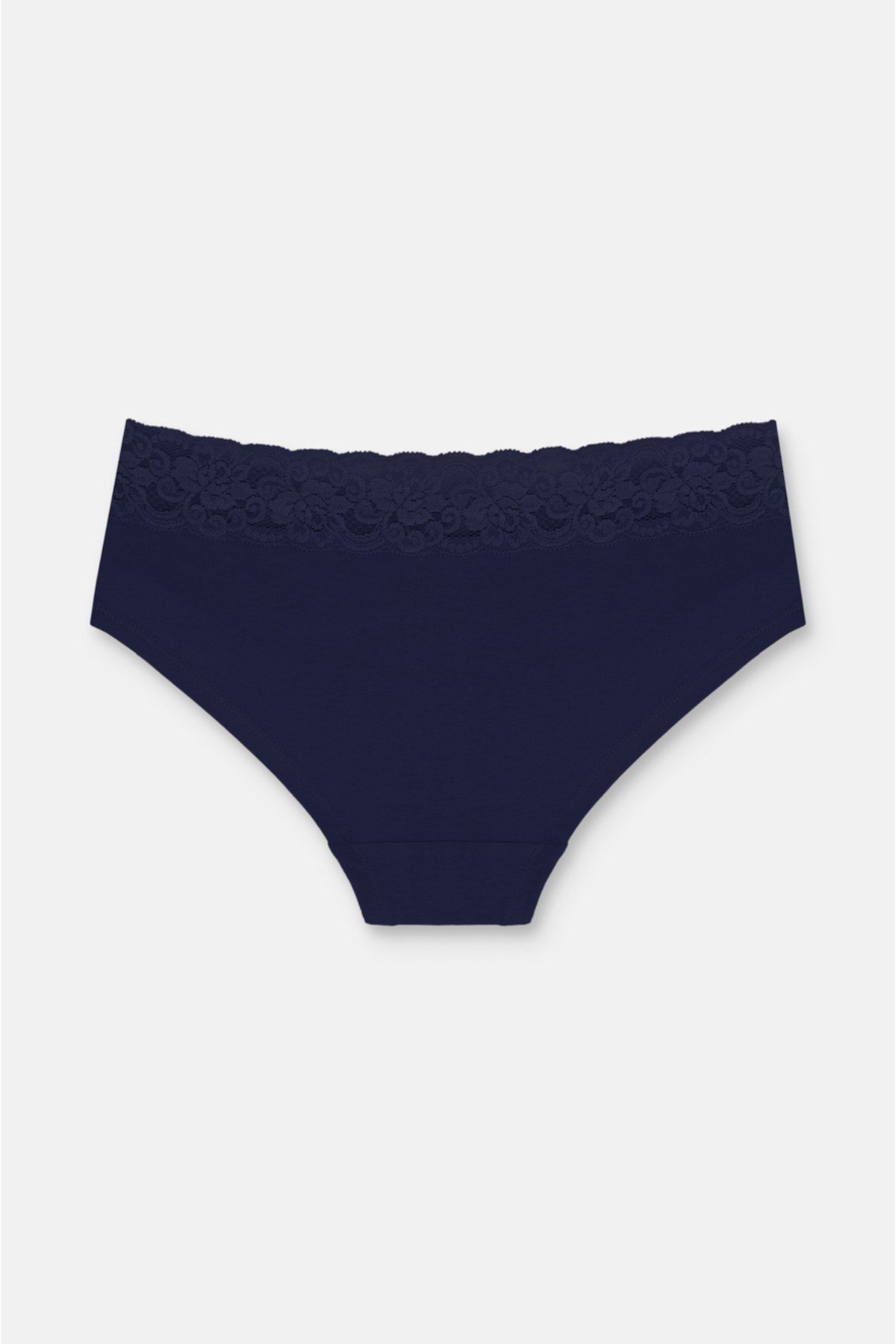 3'lü Pamuklu Dantelli Normal Bel Hipster Brazilian Külot