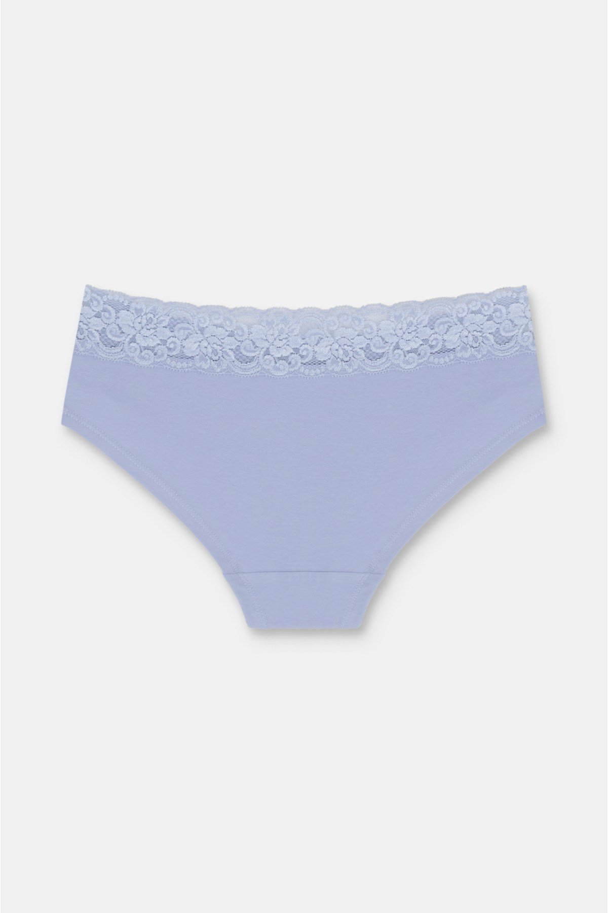 3'lü Pamuklu Dantelli Normal Bel Hipster Brazilian Külot