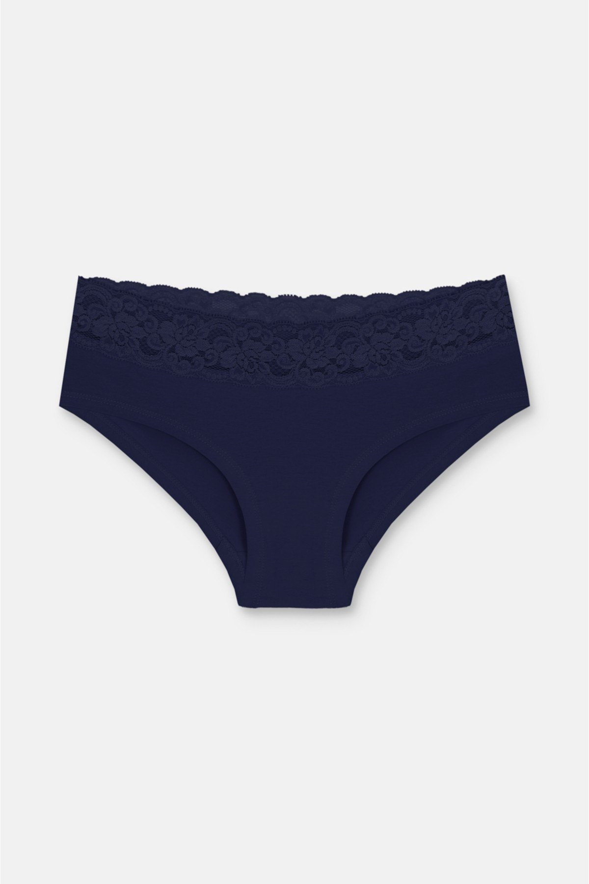 3'lü Pamuklu Dantelli Normal Bel Hipster Brazilian Külot