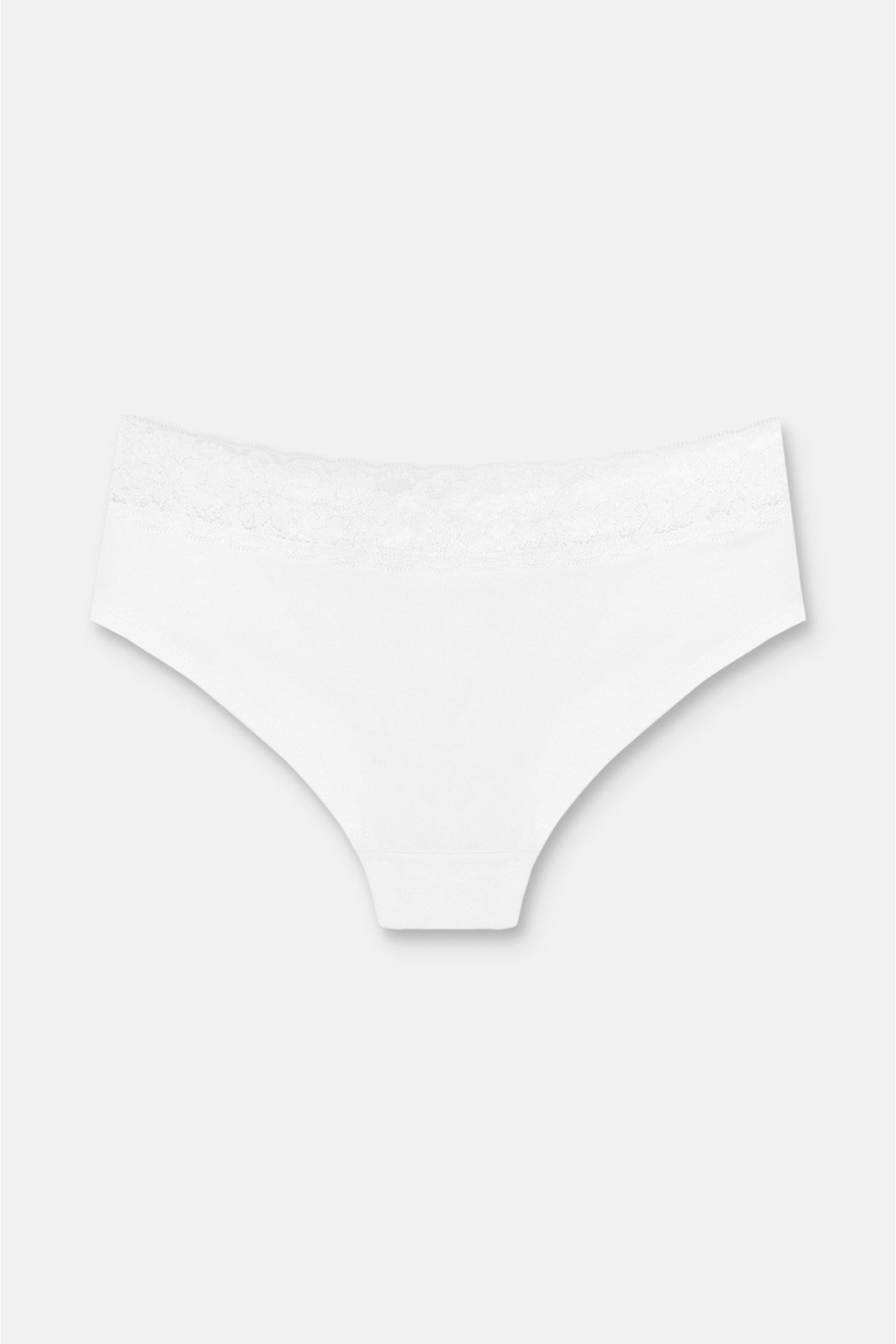3'lü Pamuklu Dantelli Normal Bel Hipster Brazilian Külot