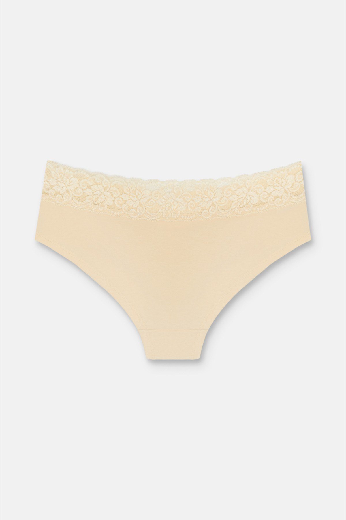 3'lü Pamuklu Dantelli Normal Bel Hipster Brazilian Külot