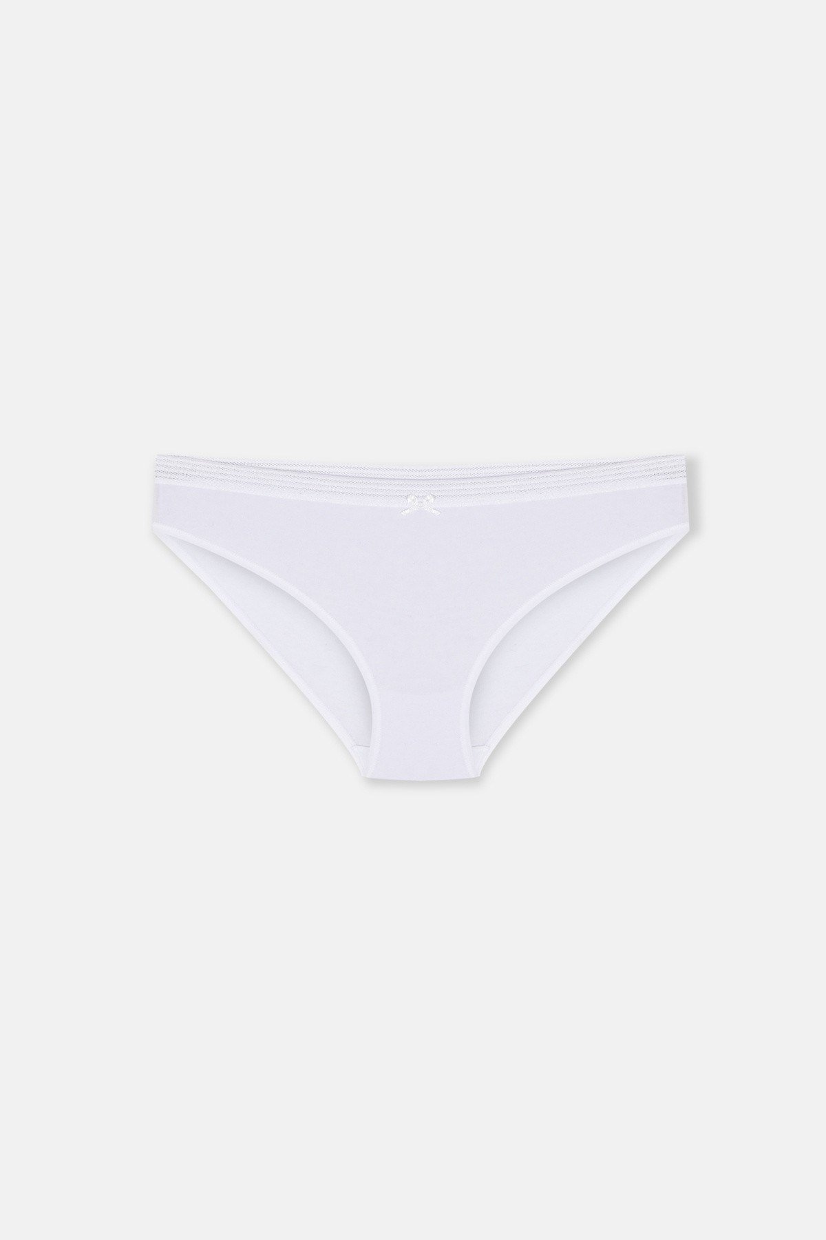 3'lü Pamuklu Dantelli Slip Külot
