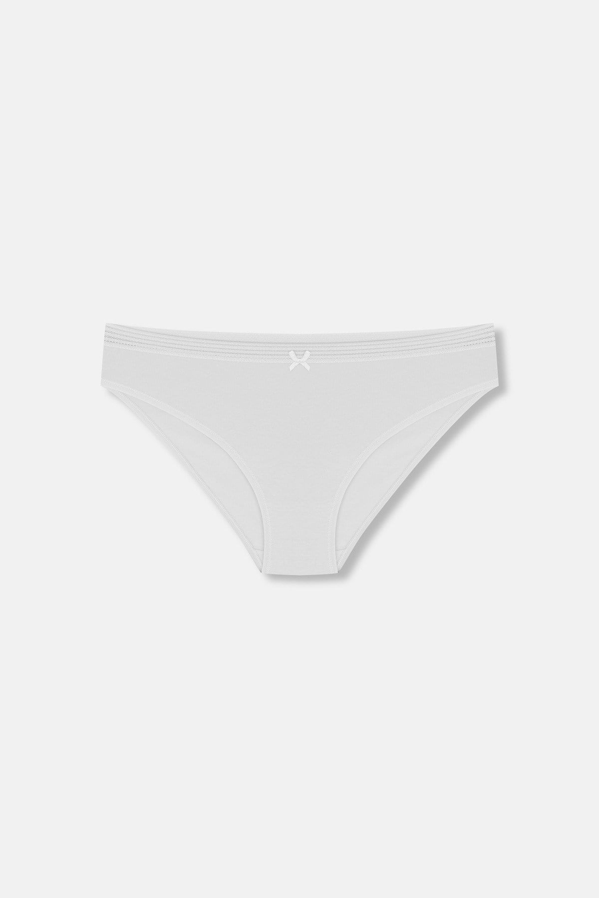 3'lü Pamuklu Dantelli Slip Külot