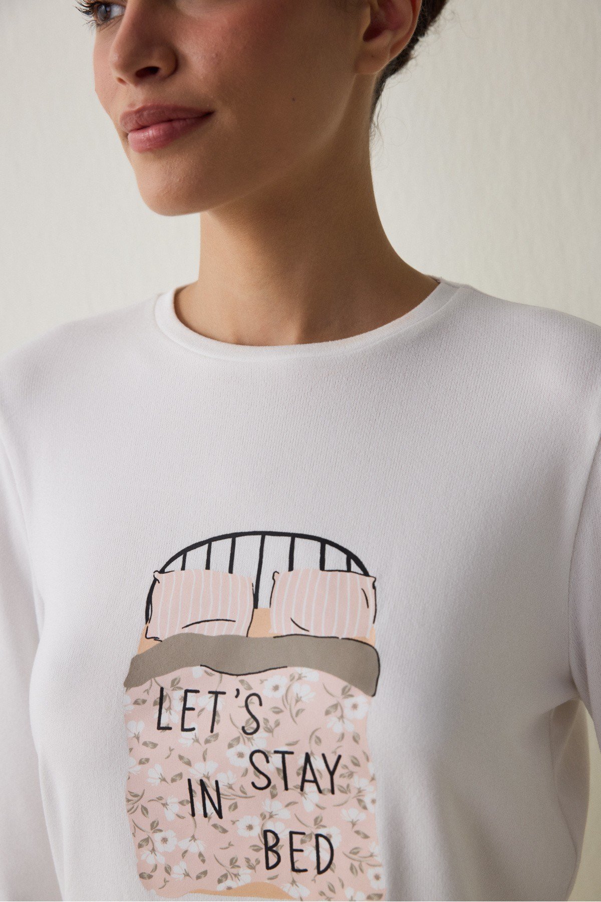 Çizgili Sleep Time Uzun Kollu Termal Etkili Pijama Takımı