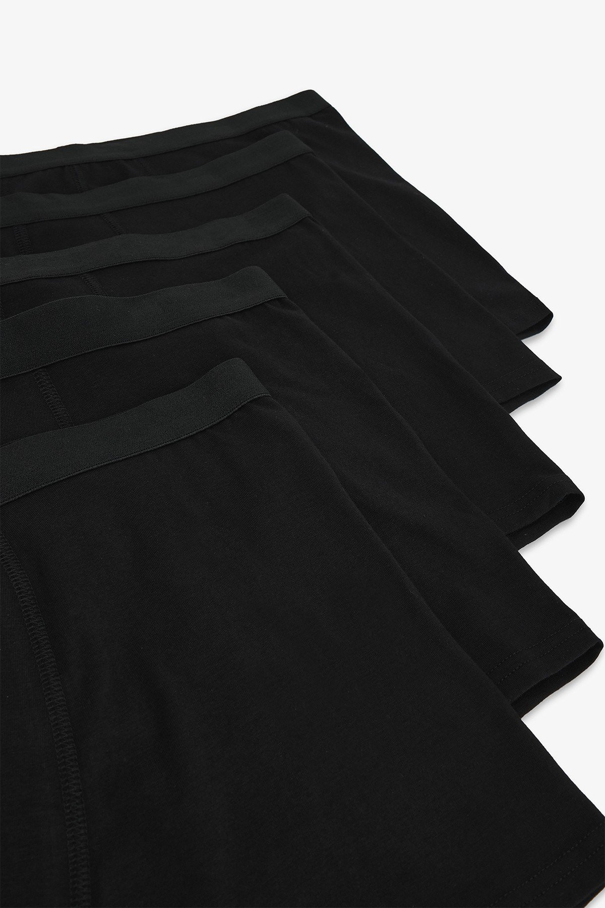 Erkek Pamuklu Basic Black 5li Boxer