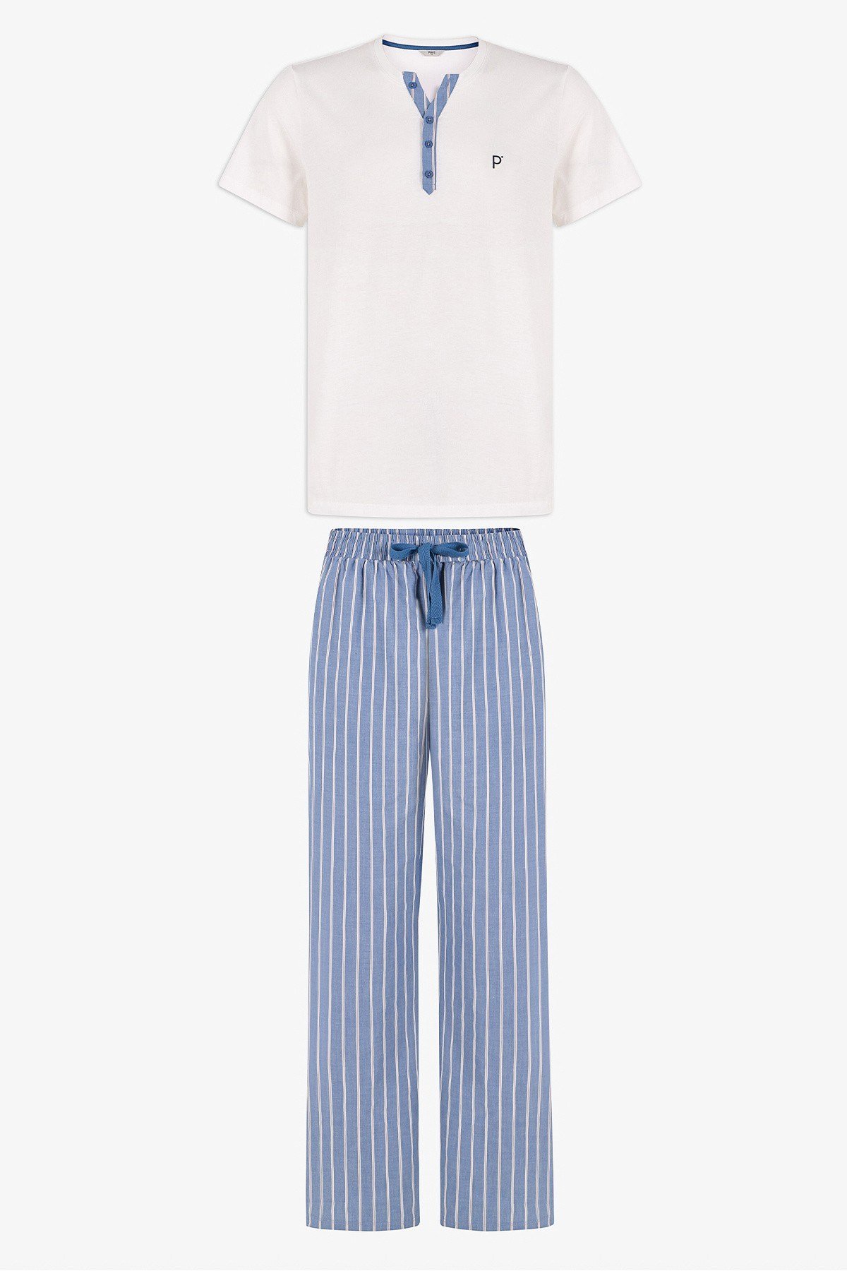 Erkek Renkli Soft Shore Pijama Takımı