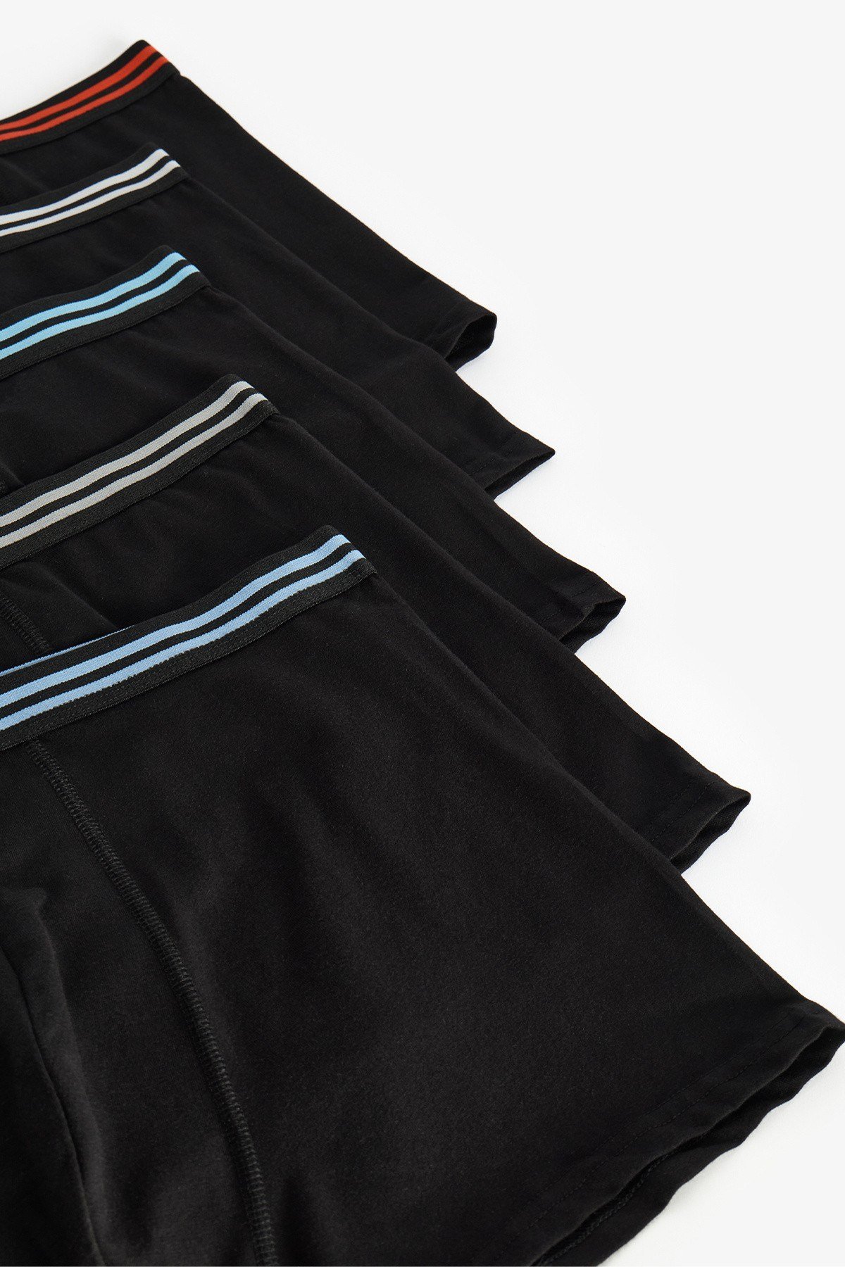 Erkek Renkli Solid Black Çoklu Boxer