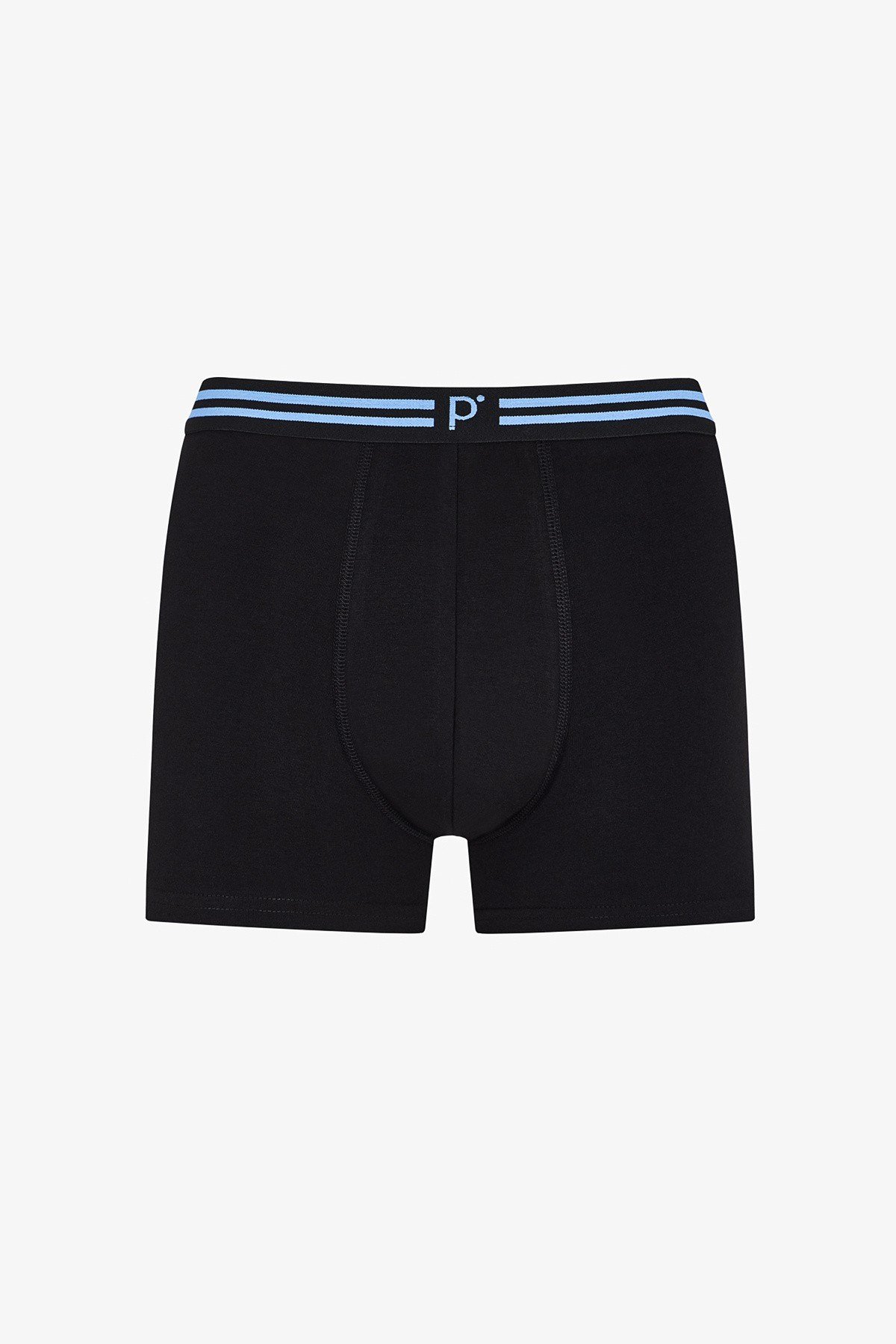 Erkek Renkli Solid Black Çoklu Boxer