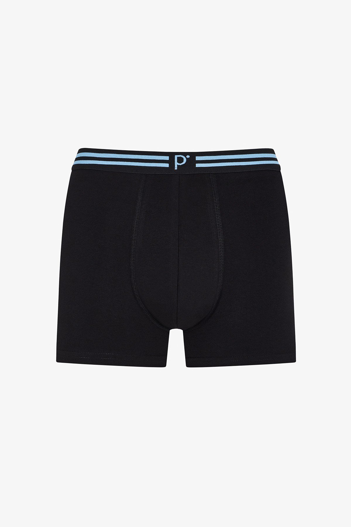 Erkek Renkli Solid Black Çoklu Boxer