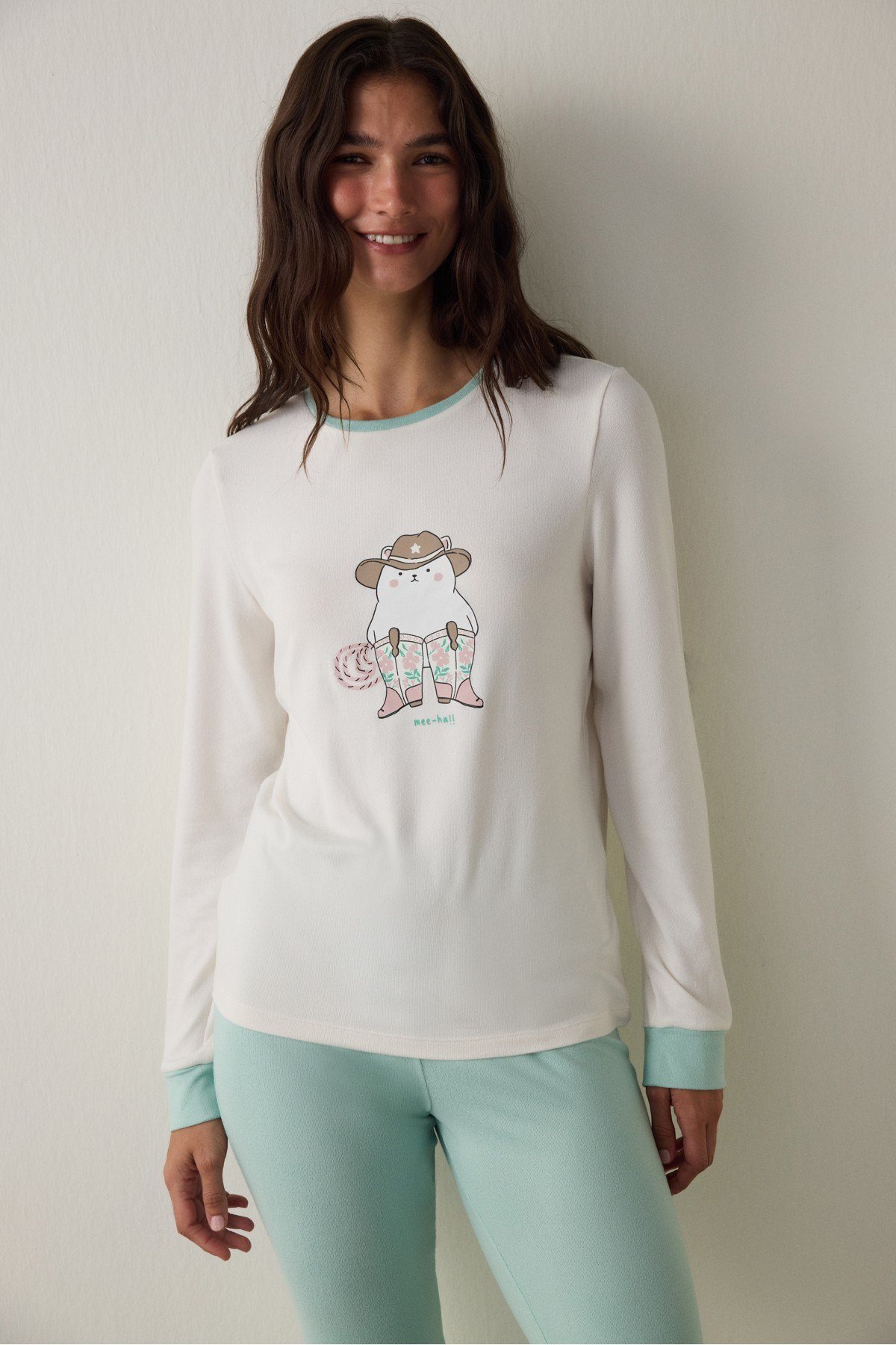 Gardenya Sleep-In Uzun Kollu Termal Etkili Pijama Takımı