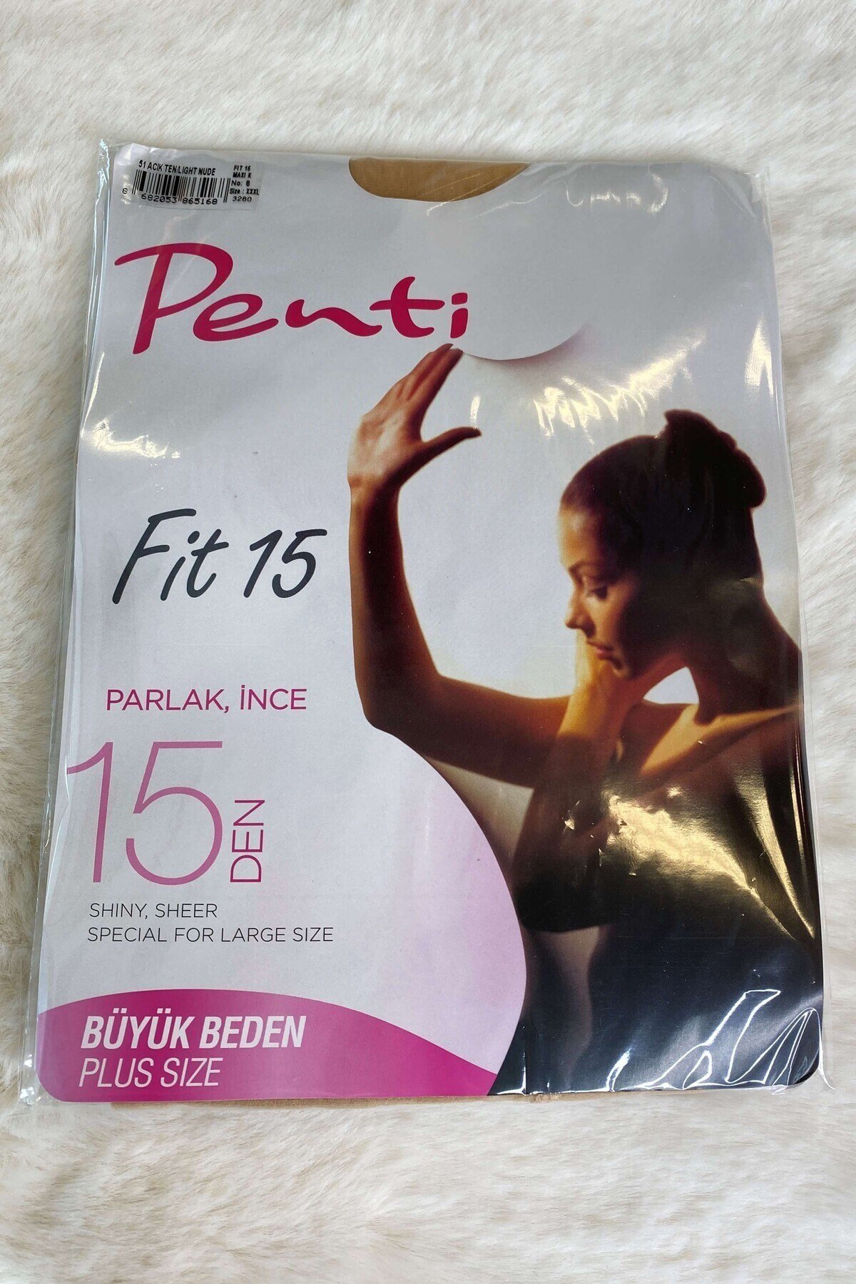 İnce Parlak Fit 15 Likralı Külotlu Çorap