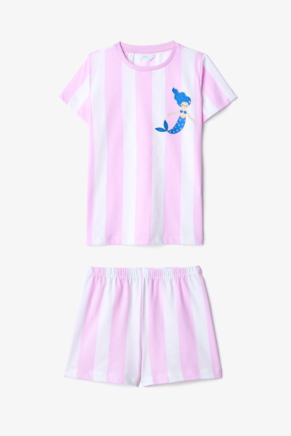 Kız Çocuk Shells Pamuklu 2li Çok Renkli Pijama Takımı