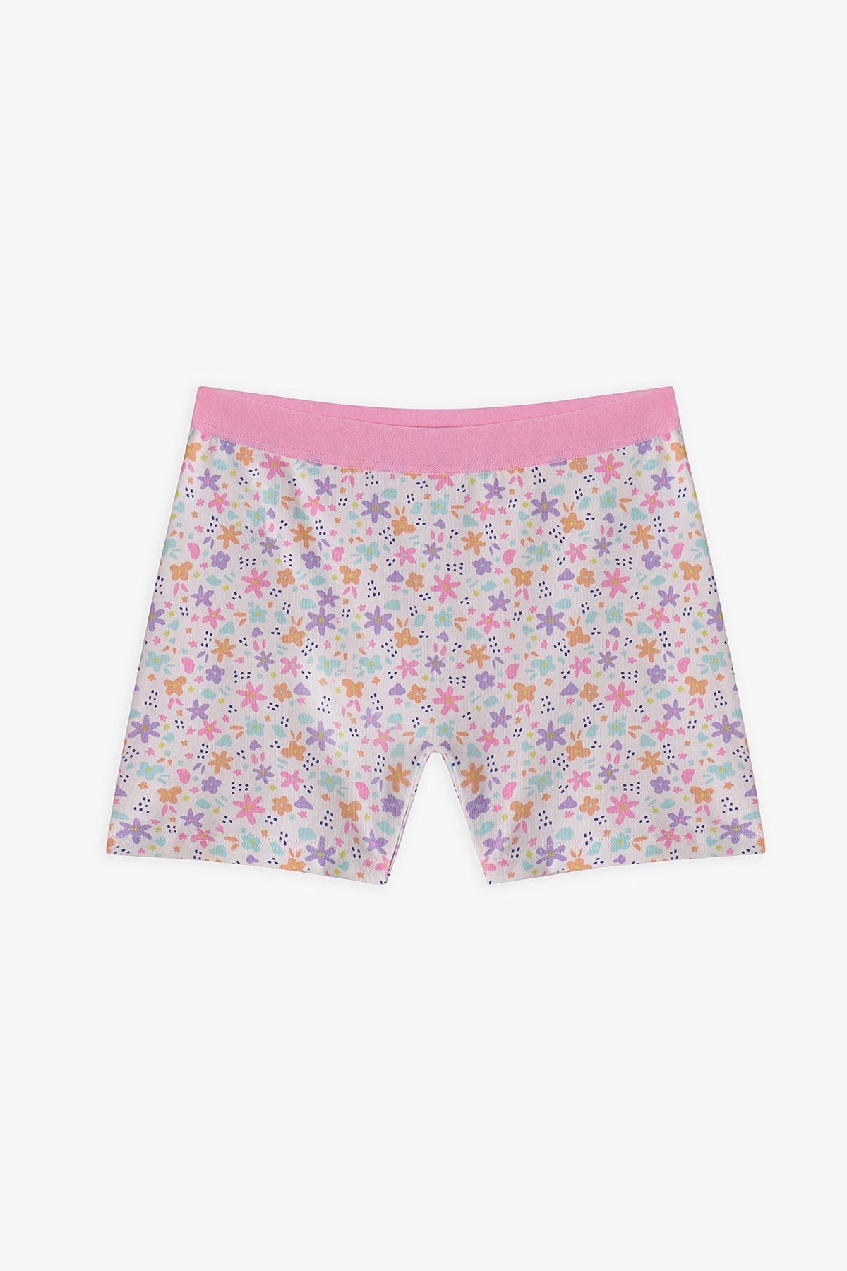 Pembe Kız Çocuk Popflower 2'li Boxer