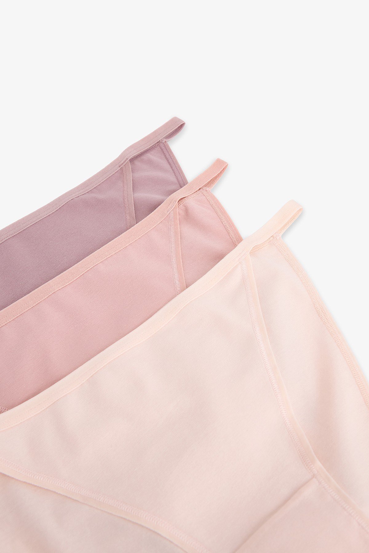 Renkli Deep Clay 3'lü Strappy Slip Külot