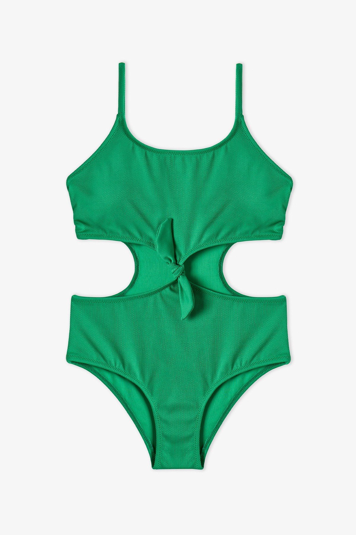 Yeşil Genç Kız Knot Monokini
