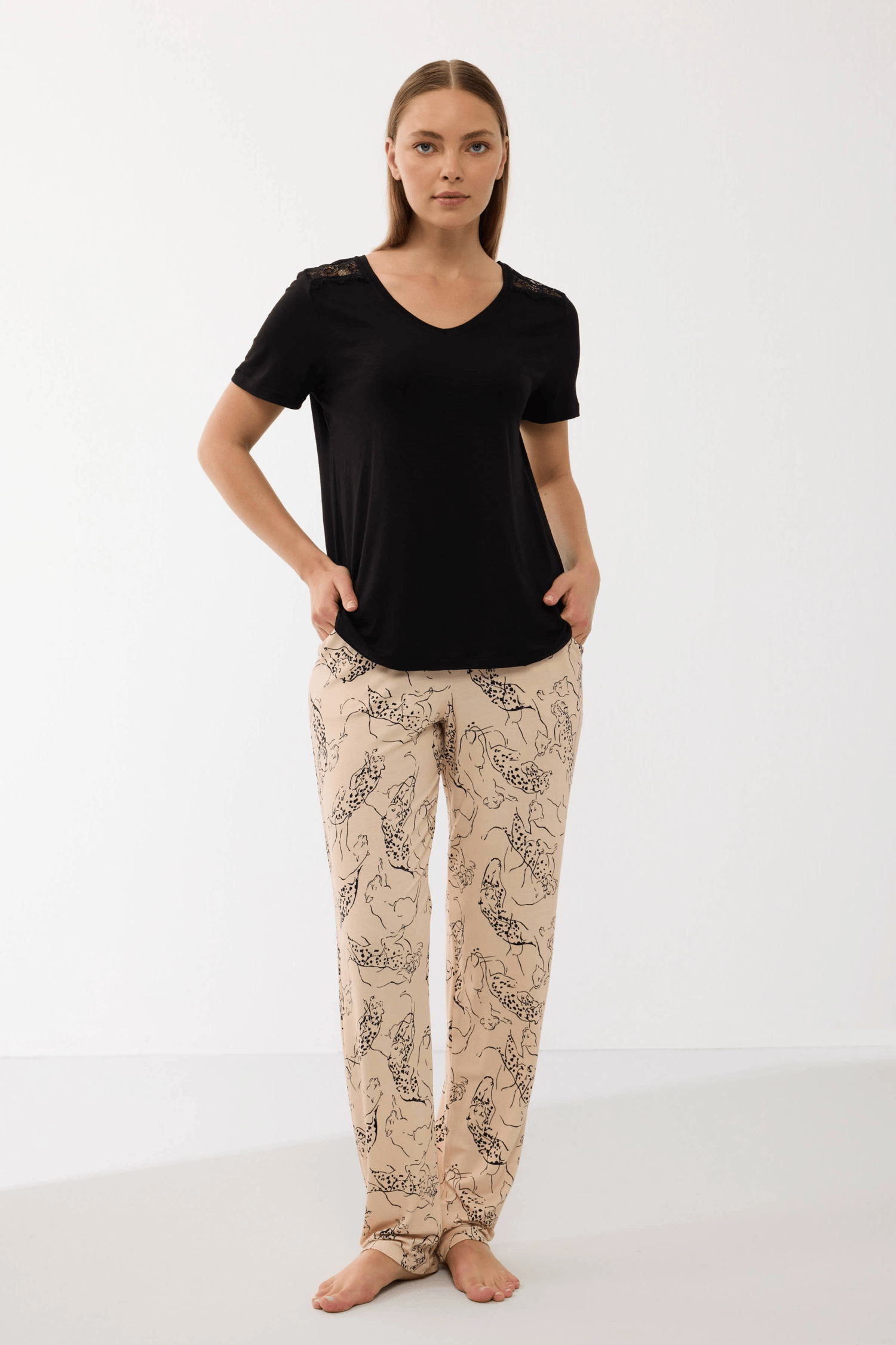 Anıl 11650 Kadın T-Shirt Ve Pantalon Takım