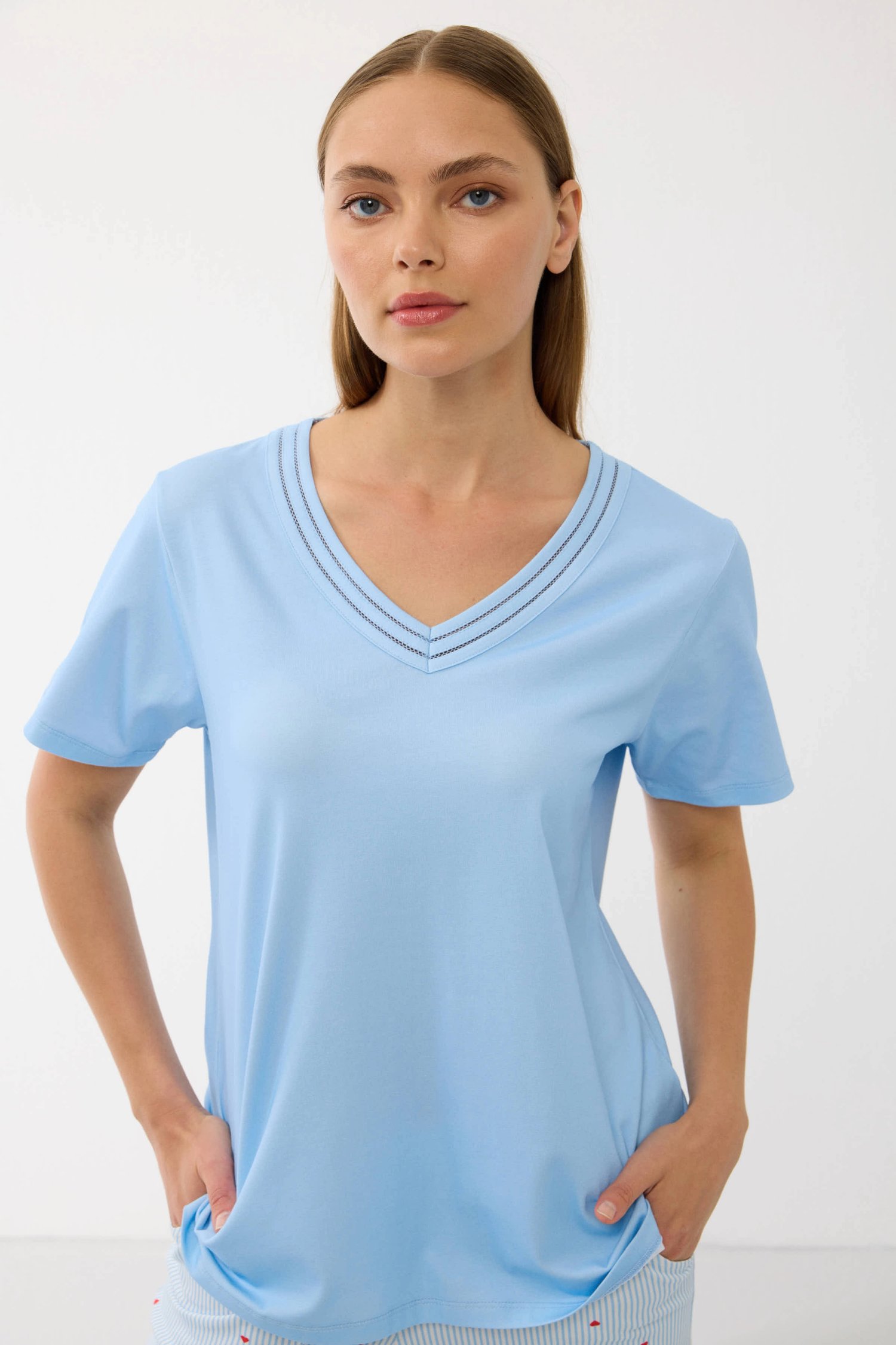 Anıl 11733  Kadın T-Shirt Ve Pantalon Takım