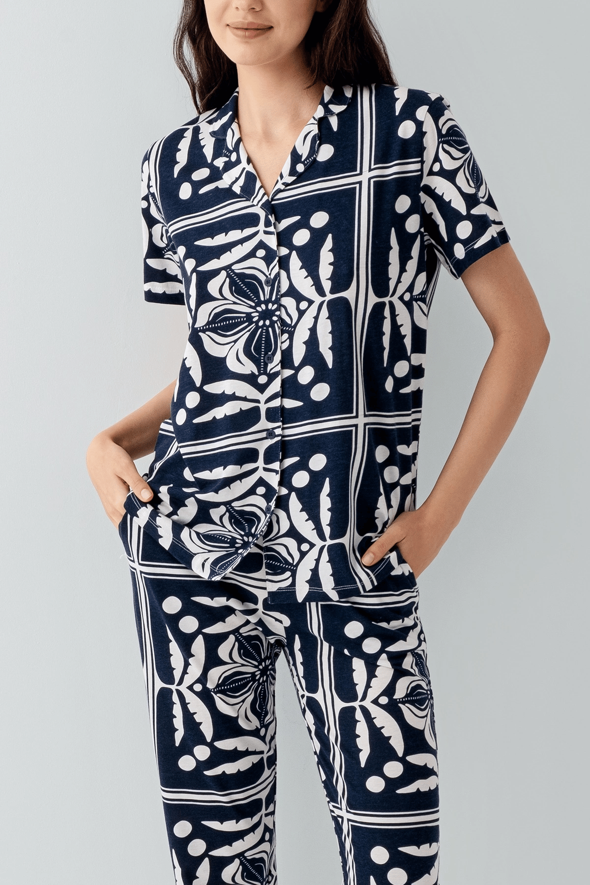 Arnetta 3567-S Kadın Gömlek Pijama Takım