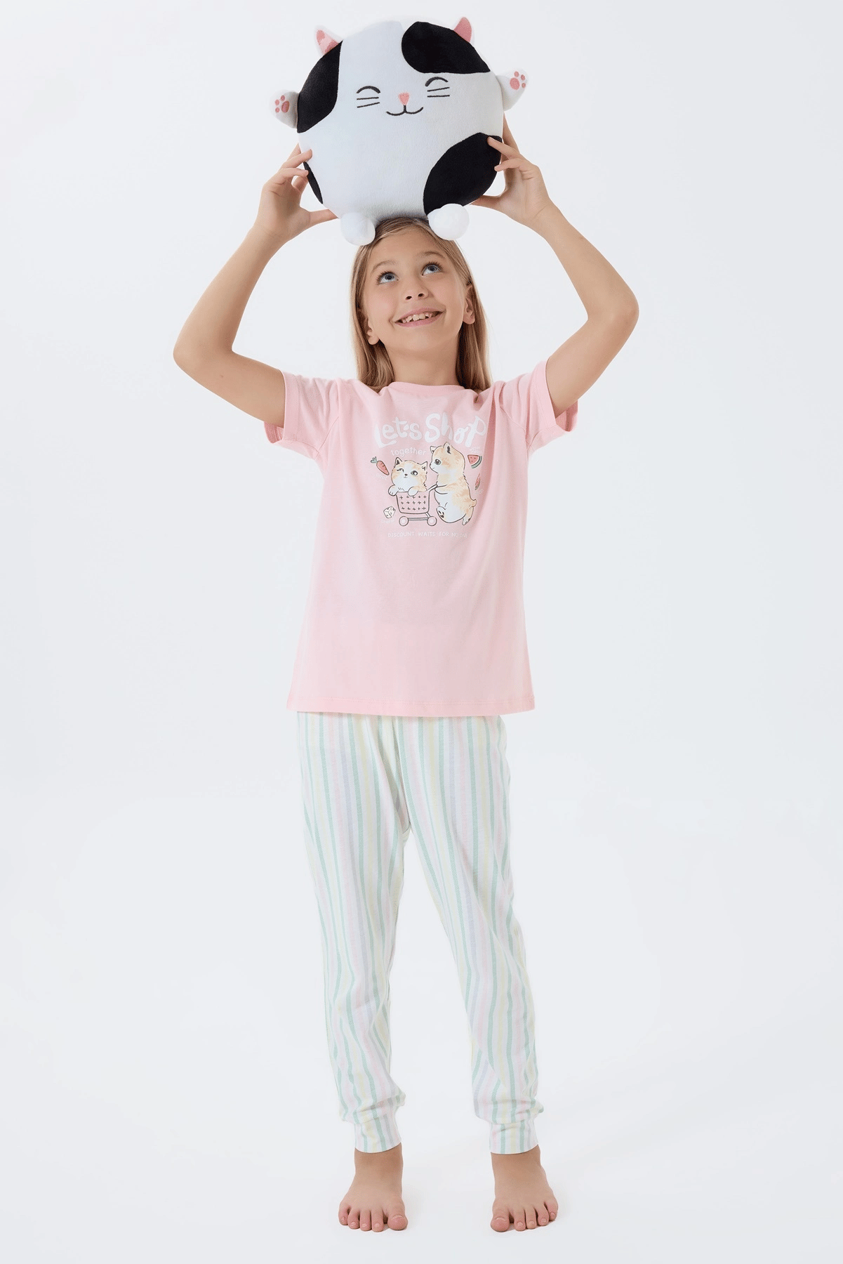 Arnetta 3571-2 Kız Çocuk Kısa Kol Pijama Takımı