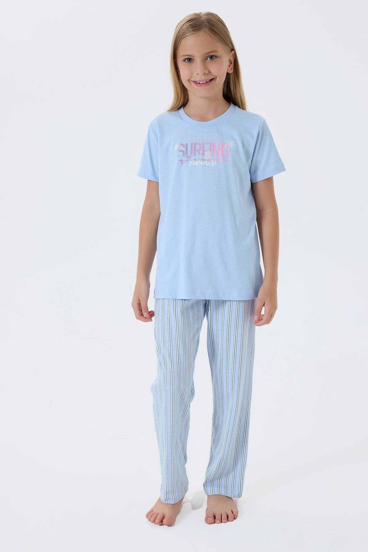 Arnetta 3598-G Kız Çocuk Kısa Kol Pijama Takımı