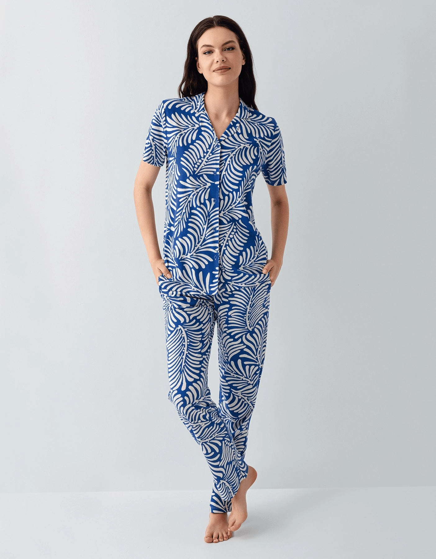 Arnetta 3607-S Kadın Gömlek Pijama Takım