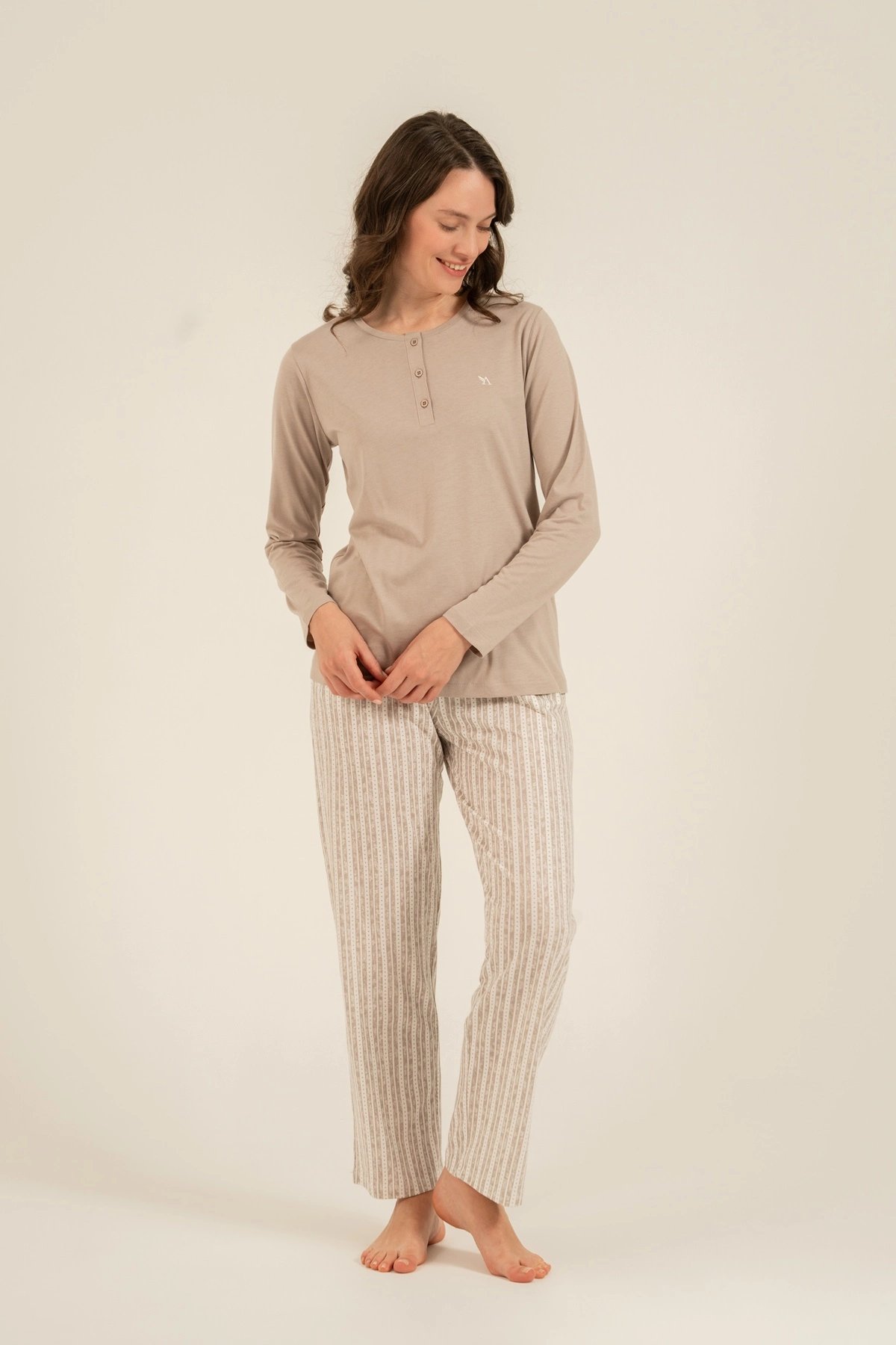 Arnetta 3779-x  Kadın Uzun Kollu Pijama Takım