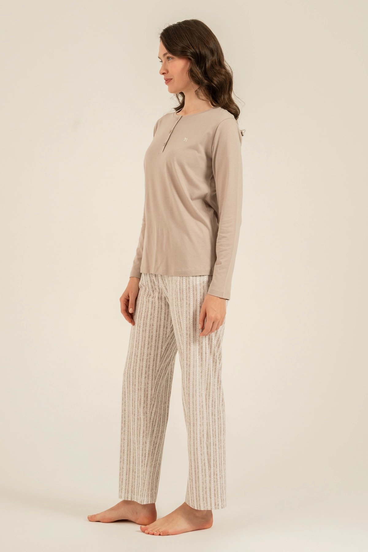 Arnetta 3779-x  Kadın Uzun Kollu Pijama Takım