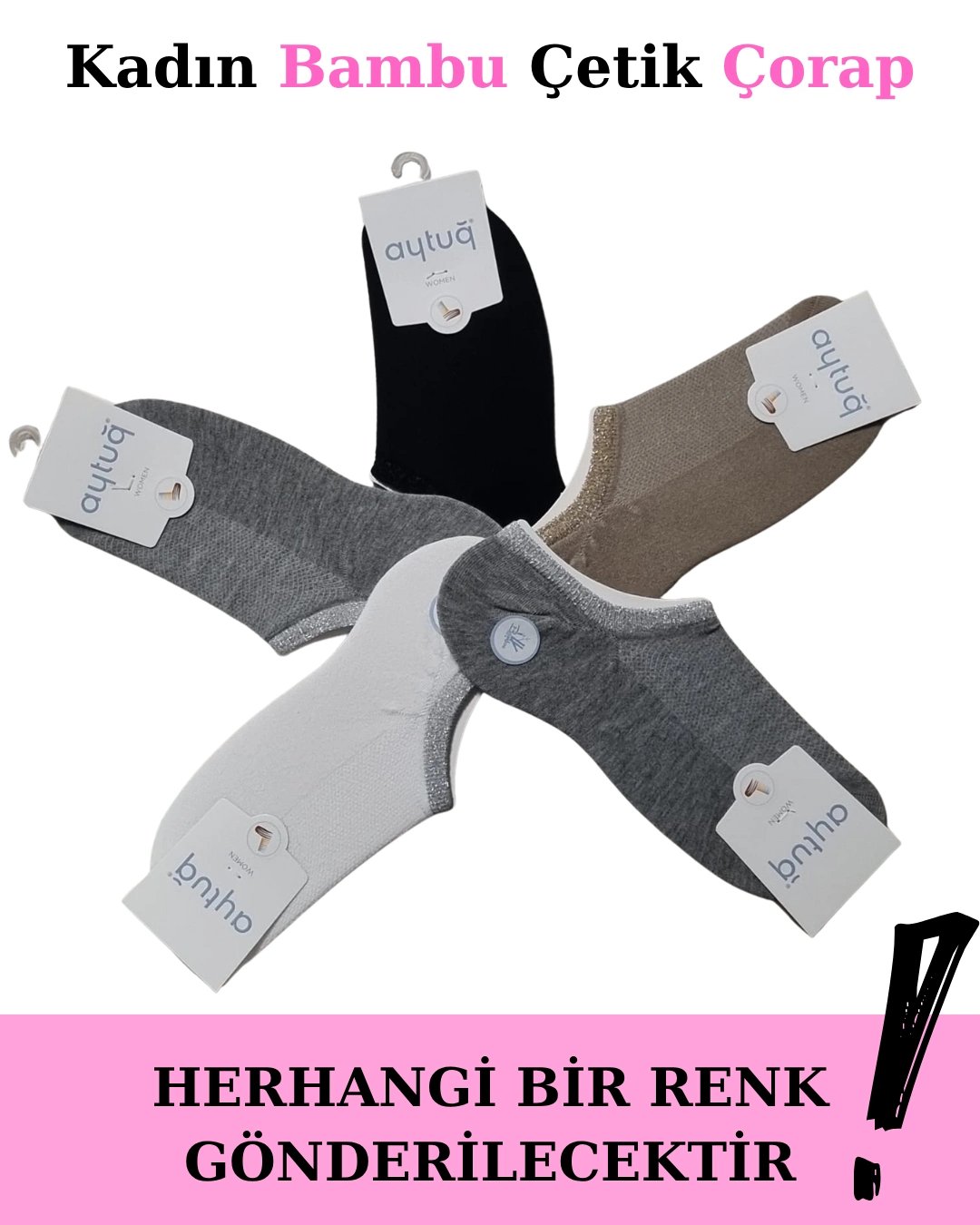 Aytuğ 34358 Kadın Bambu Çetik Çorap