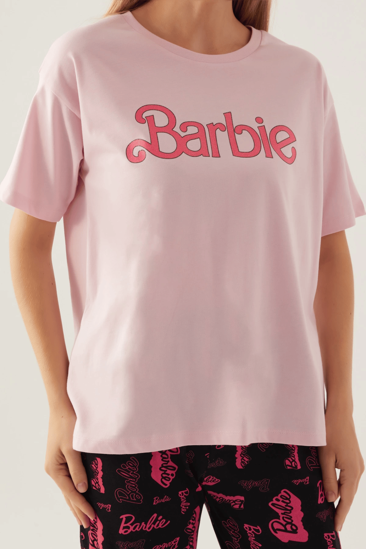 Barbie L1704-S Kadın Kısa Kol Pijama Takımı