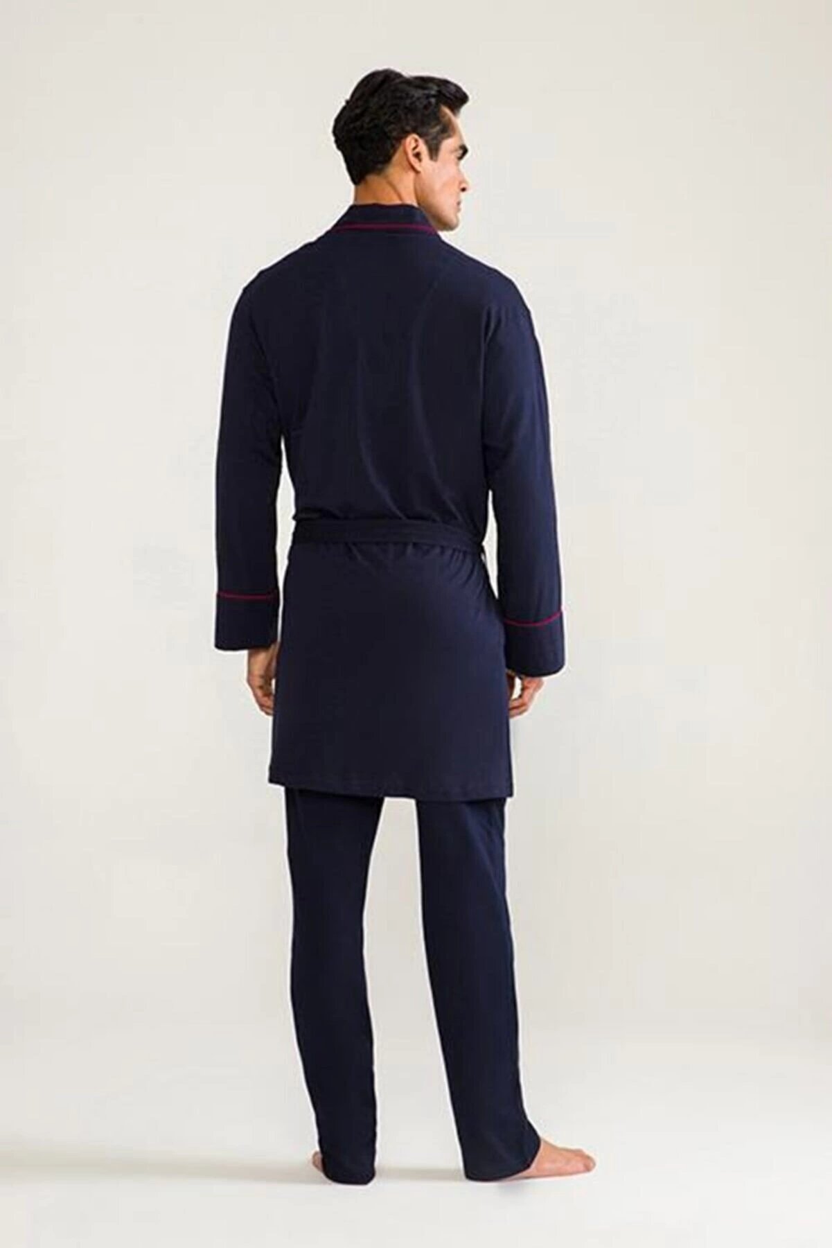 D'S Damat 03000 5'li Robdöşambr Erkek Damat Pijama Seti