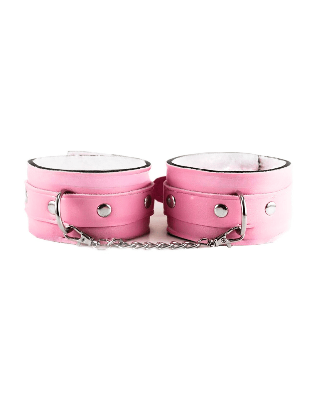 Fantezi Deri Seksi Pembe Kedi Maske Kelepçe Kırbaç Seti ( 3'lü set) BC5368
