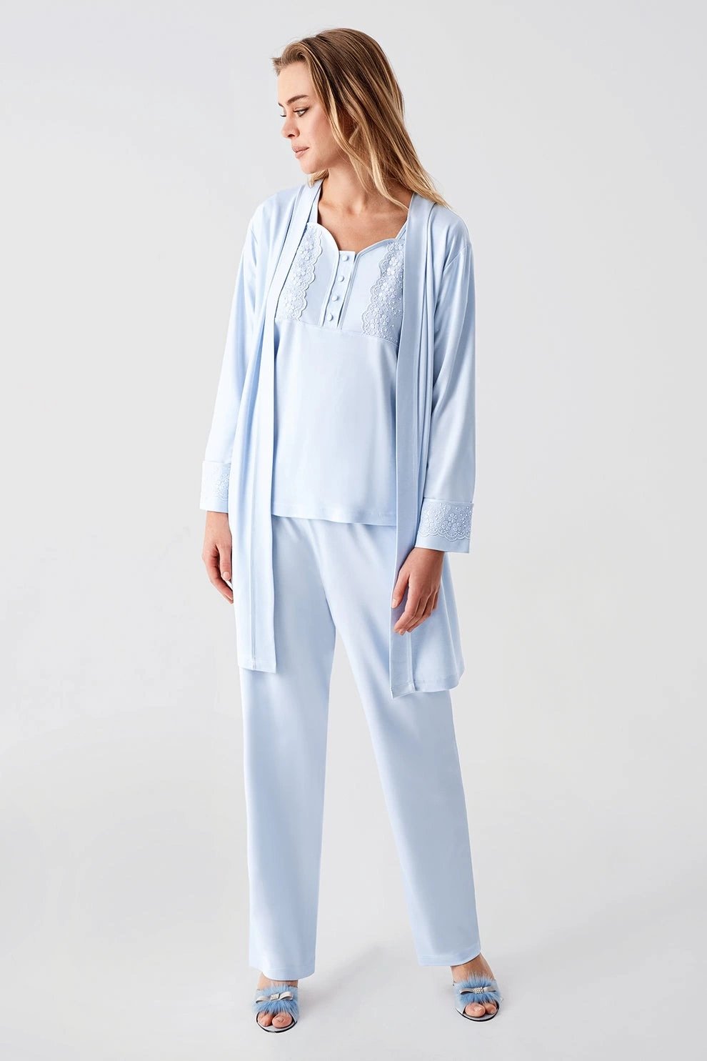 Freshness 321 Kadın Sabahlıklı Pijama Takımı